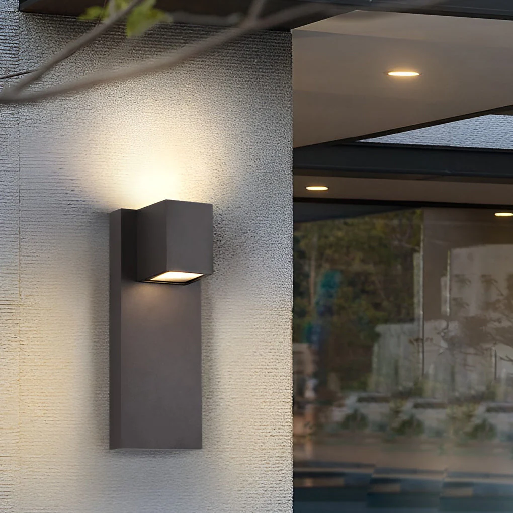 Eriny Square LED Modern Outdoor Wall Sconce Light - Image 4