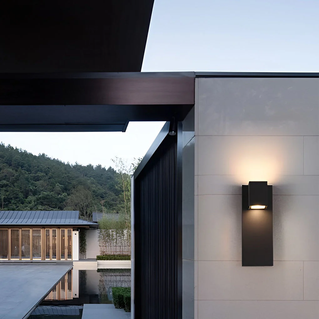 Eriny Square LED Modern Outdoor Wall Sconce Light - Image 5