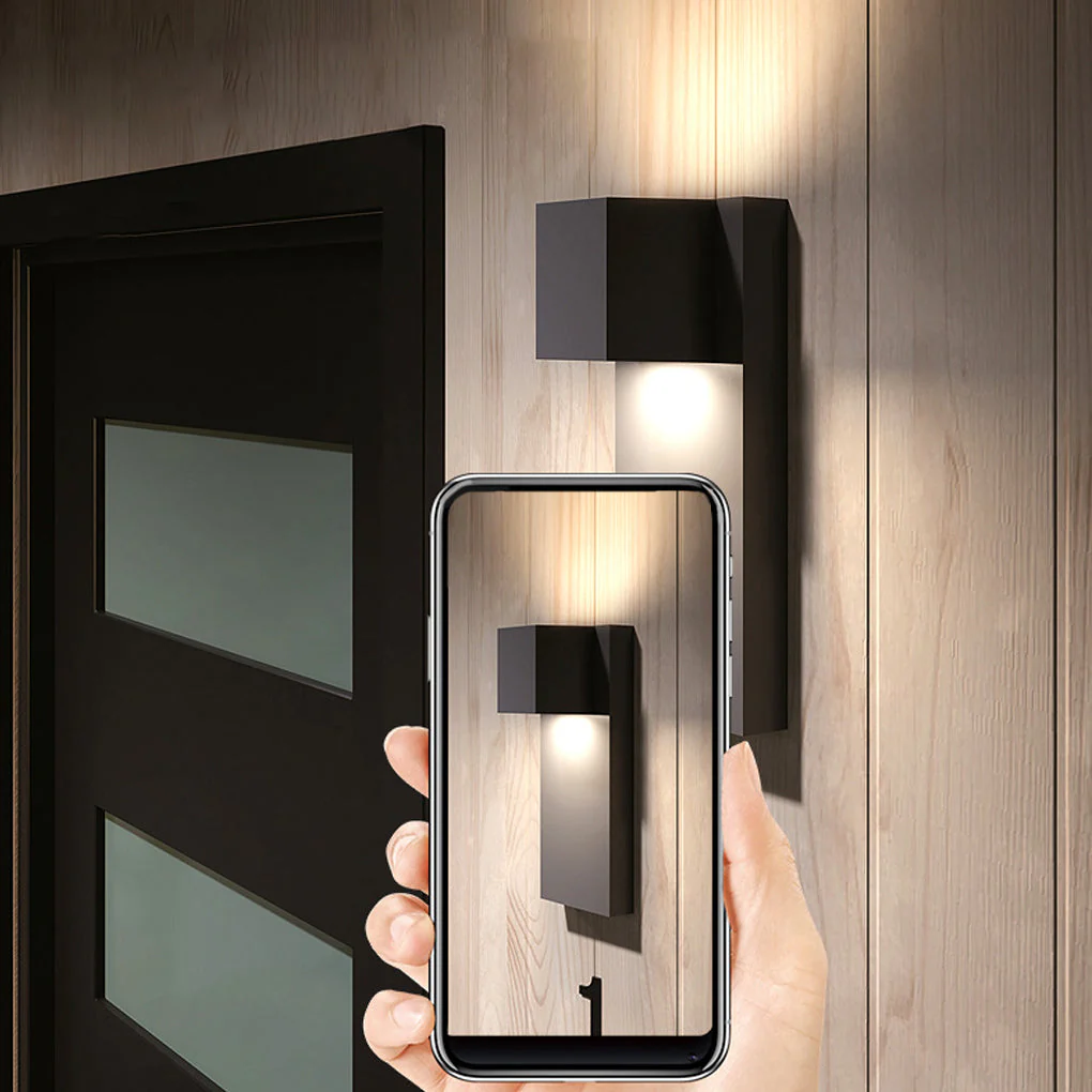 Eriny Square LED Modern Outdoor Wall Sconce Light - Image 7