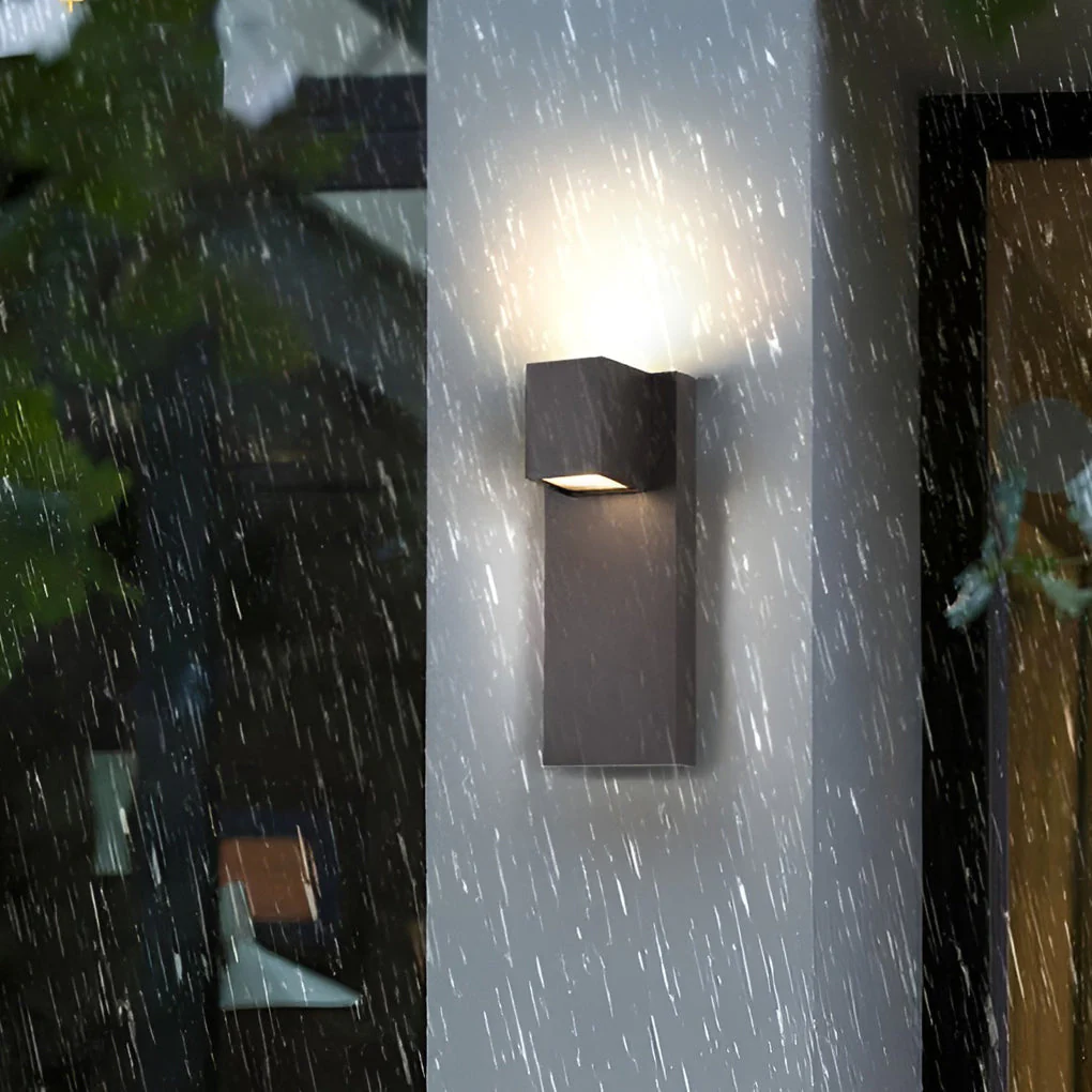 Eriny Square LED Modern Outdoor Wall Sconce Light - Image 9