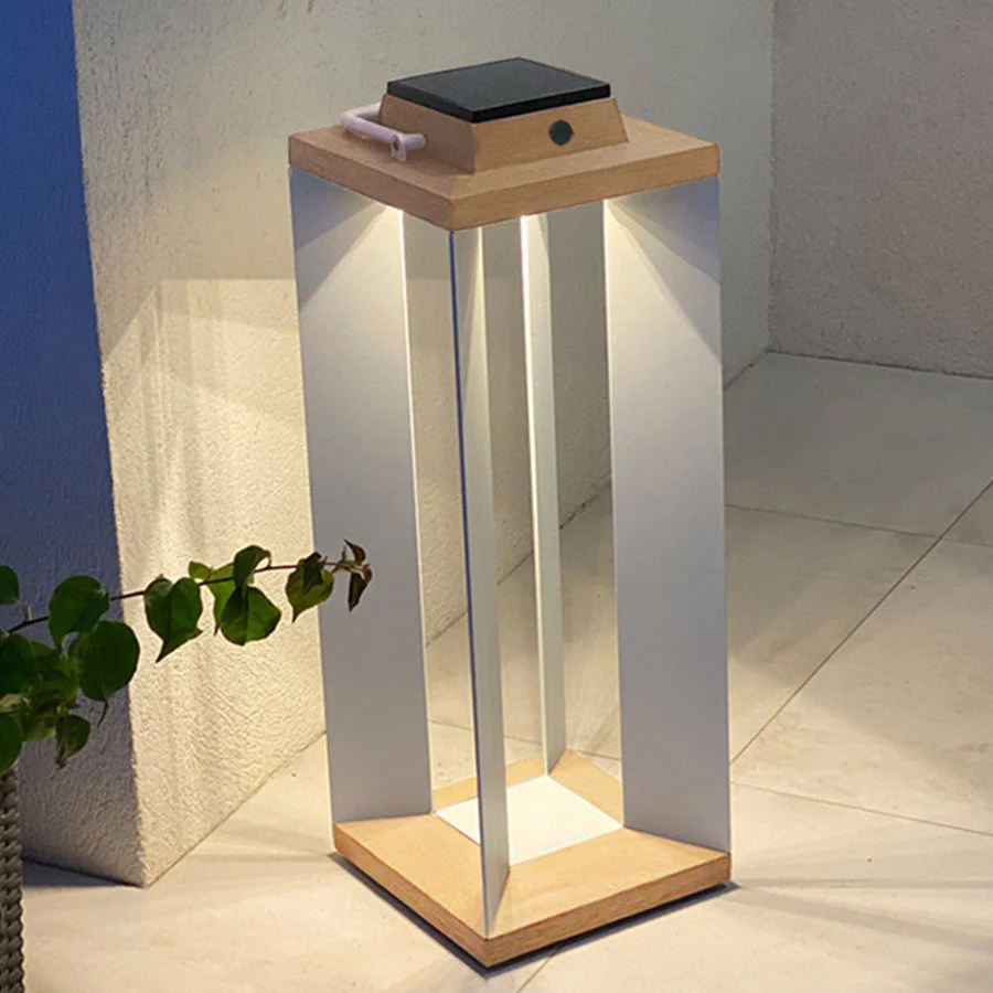 Ernestin Solar Modern Steel Outdoor Floor Lamp - Image 4