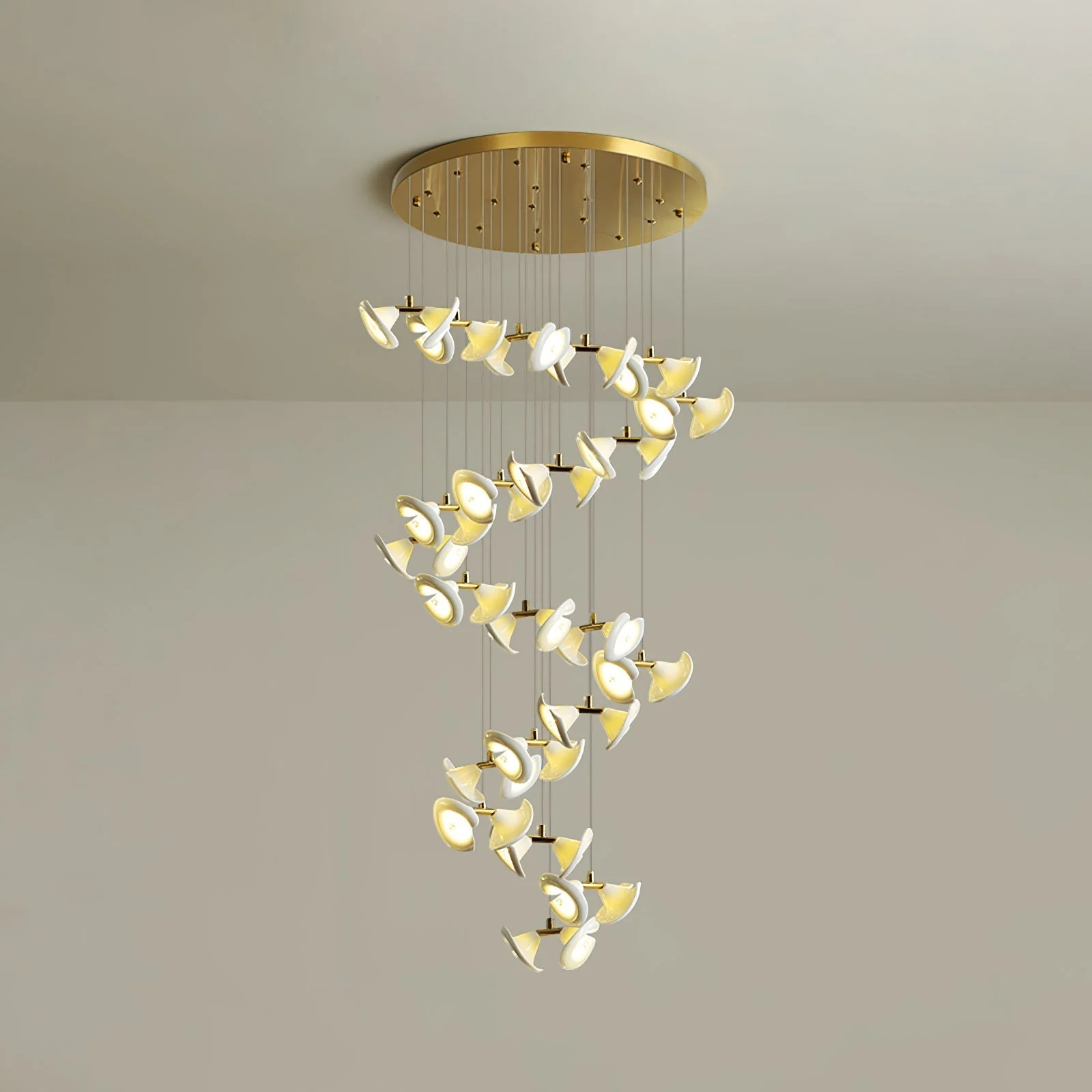 Ernoreth Art Deco Ceramic Chandelier - Image 23