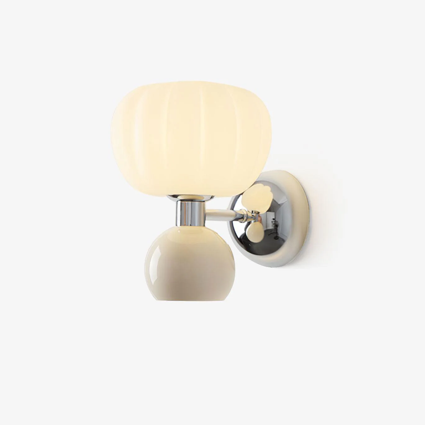 Erraeiel Nordic Art Cream Plastic Sconce Wall lamp