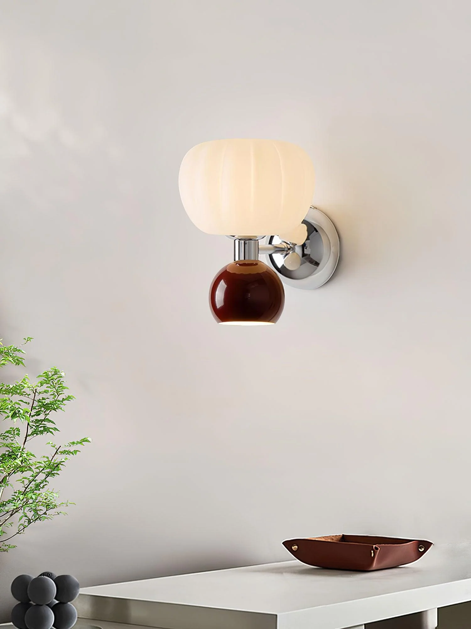 Erraeiel Nordic Art Cream Plastic Sconce Wall lamp - Image 12
