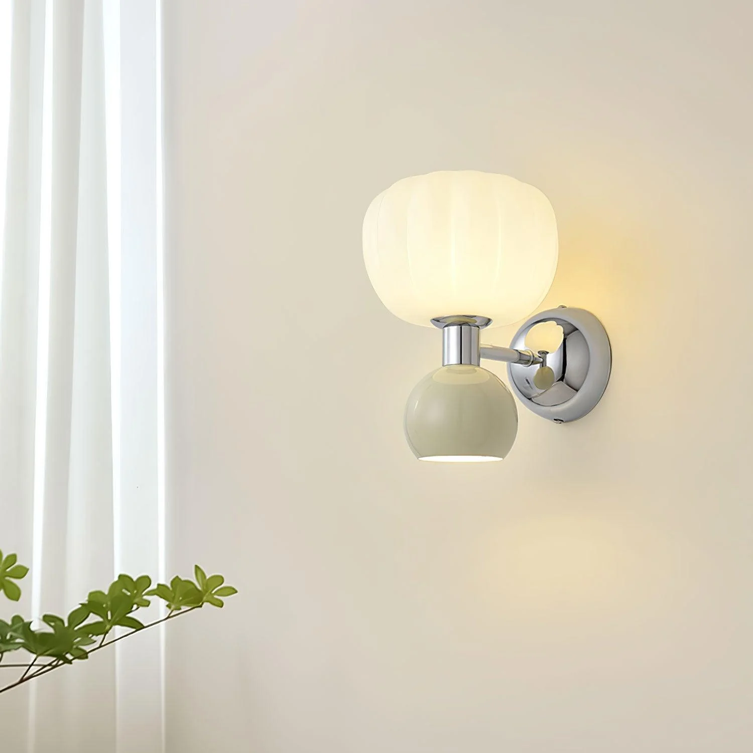 Erraeiel Nordic Art Cream Plastic Sconce Wall lamp - Image 14