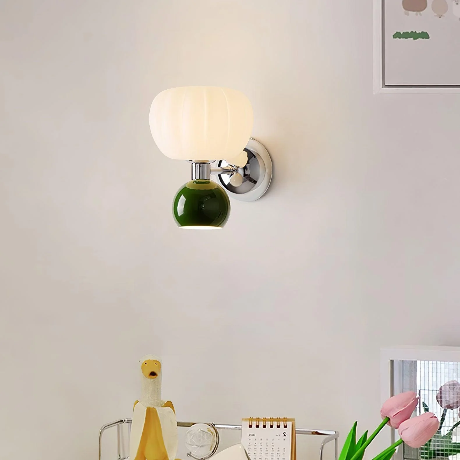 Erraeiel Nordic Art Cream Plastic Sconce Wall lamp - Image 18