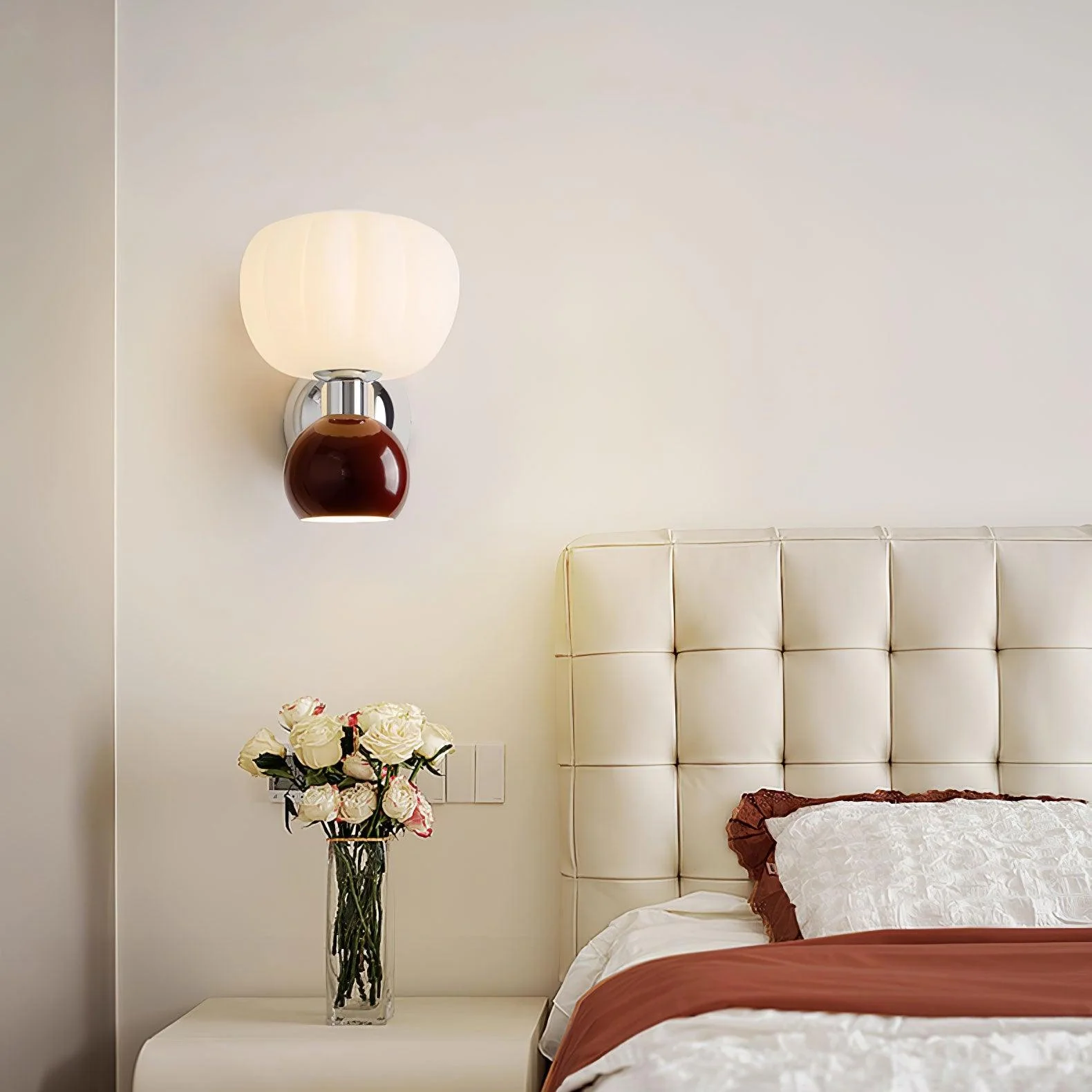 Erraeiel Nordic Art Cream Plastic Sconce Wall lamp - Image 28