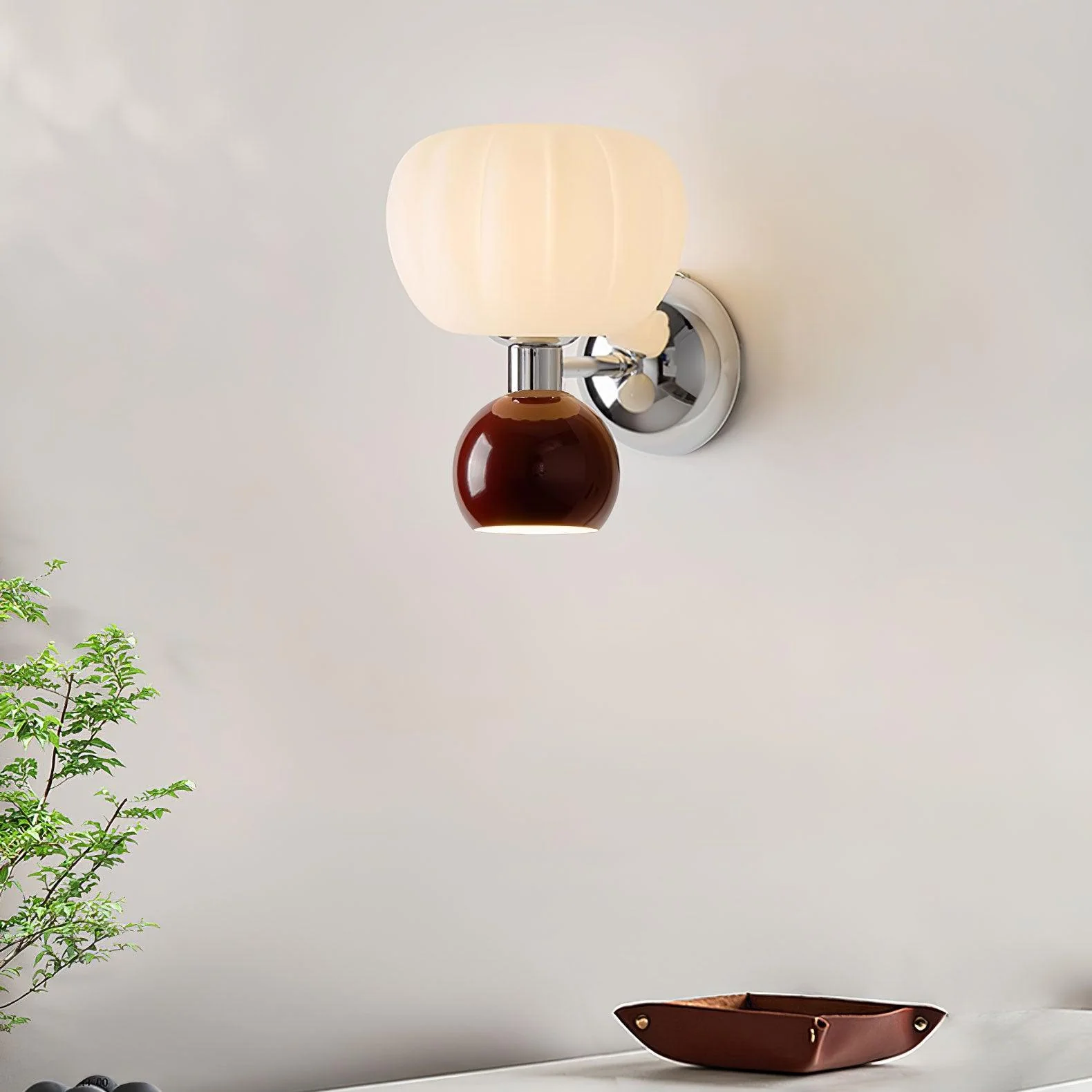 Erraeiel Nordic Art Cream Plastic Sconce Wall lamp - Image 32