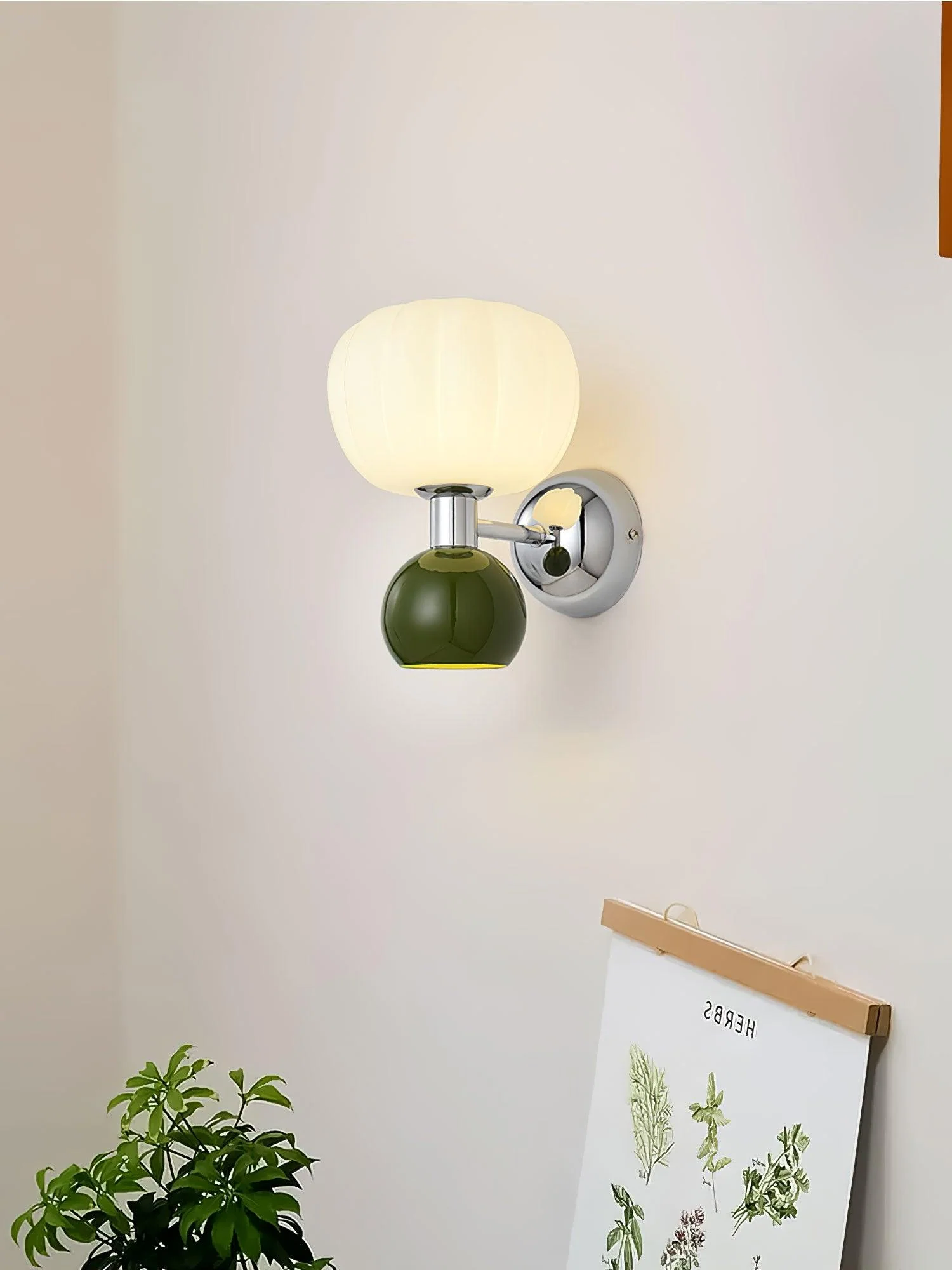 Erraeiel Nordic Art Cream Plastic Sconce Wall lamp - Image 34