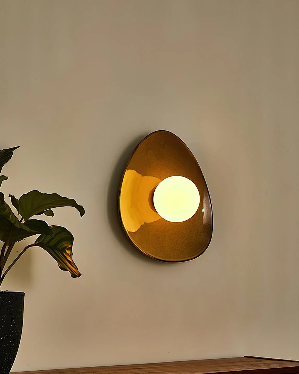 Ertalila Elegance Pebble Disc Ceramics Wall Light - Image 11
