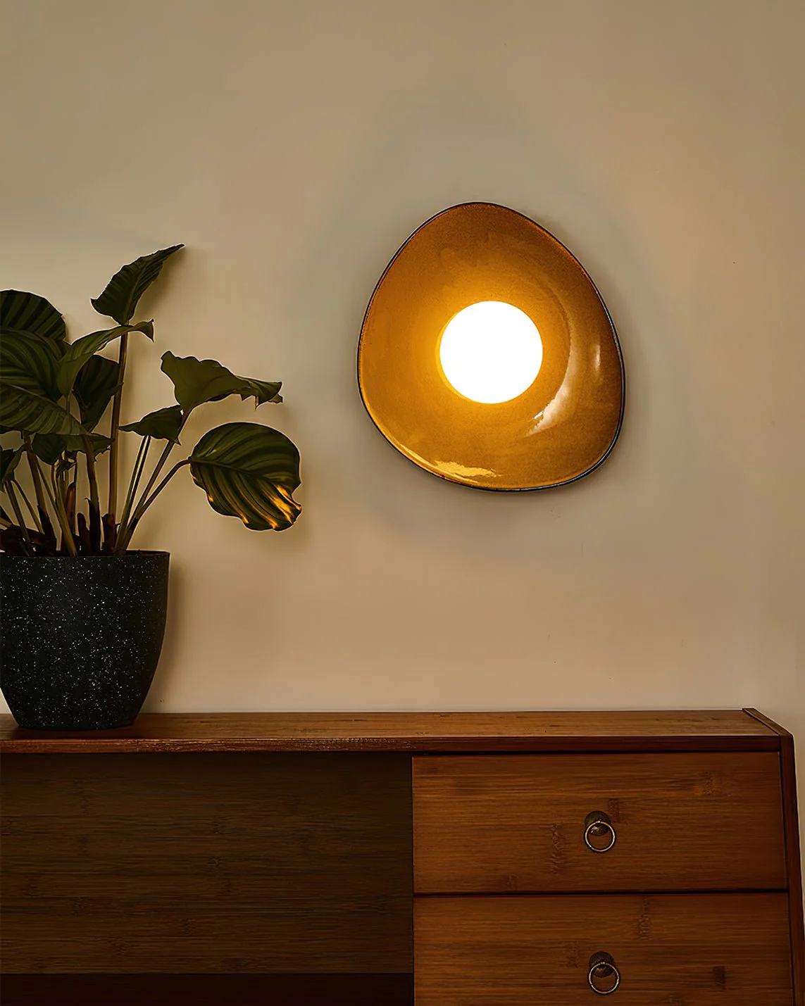 Ertalila Elegance Pebble Disc Ceramics Wall Light - Image 16