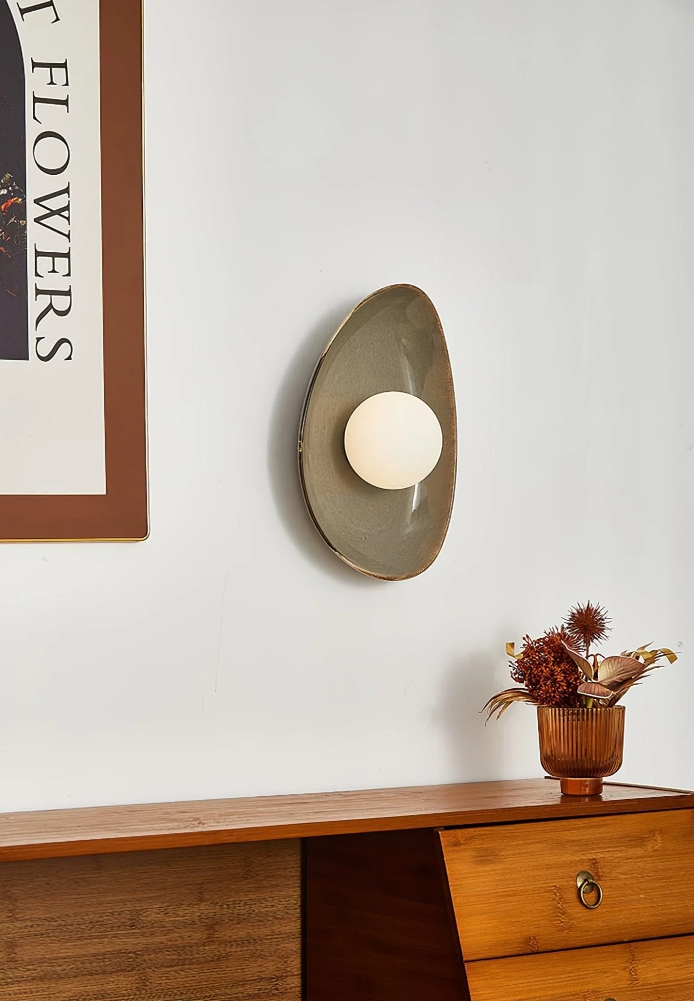 Ertalila Elegance Pebble Disc Ceramics Wall Light - Image 20