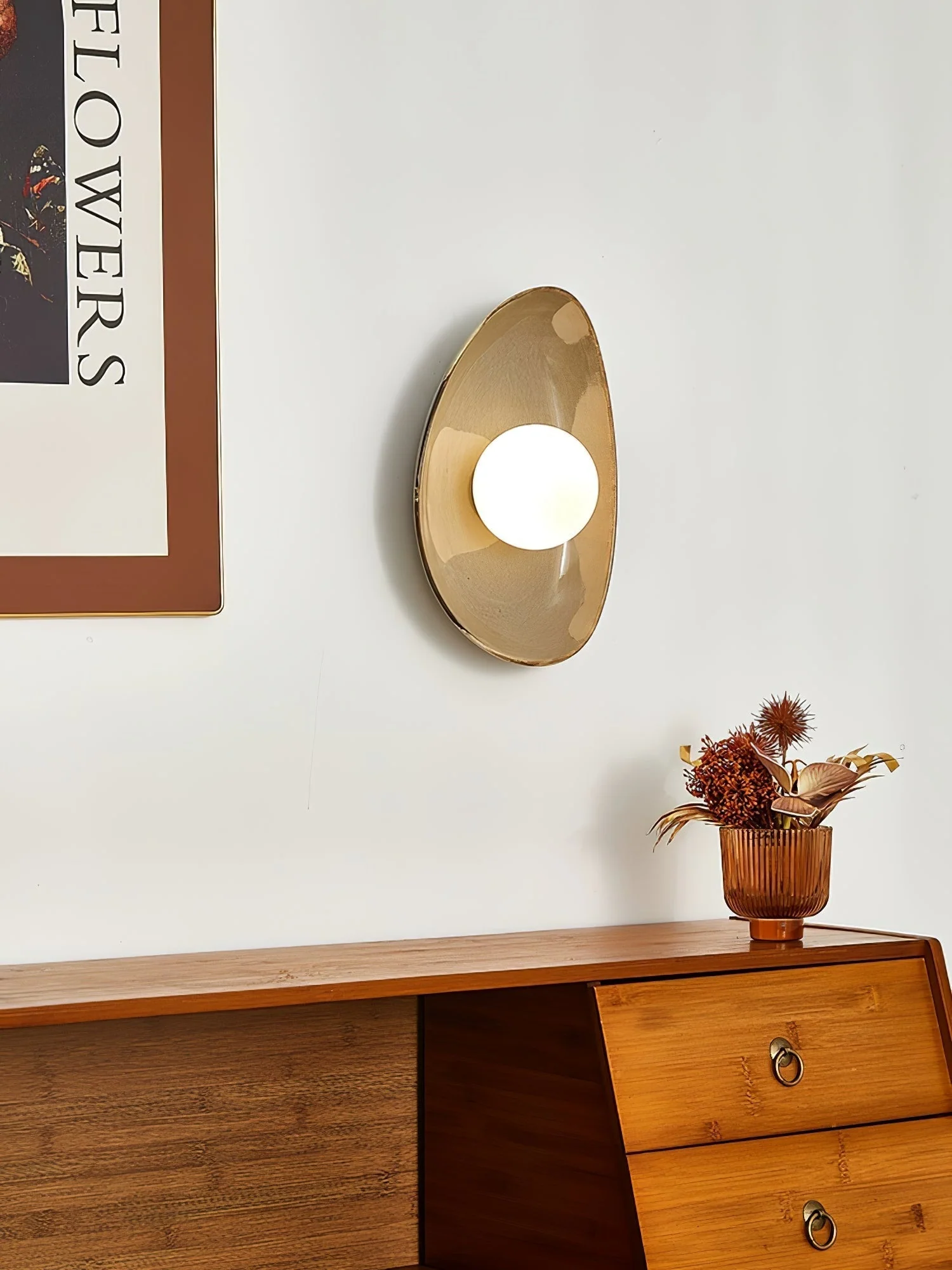 Ertalila Elegance Pebble Disc Ceramics Wall Light - Image 23