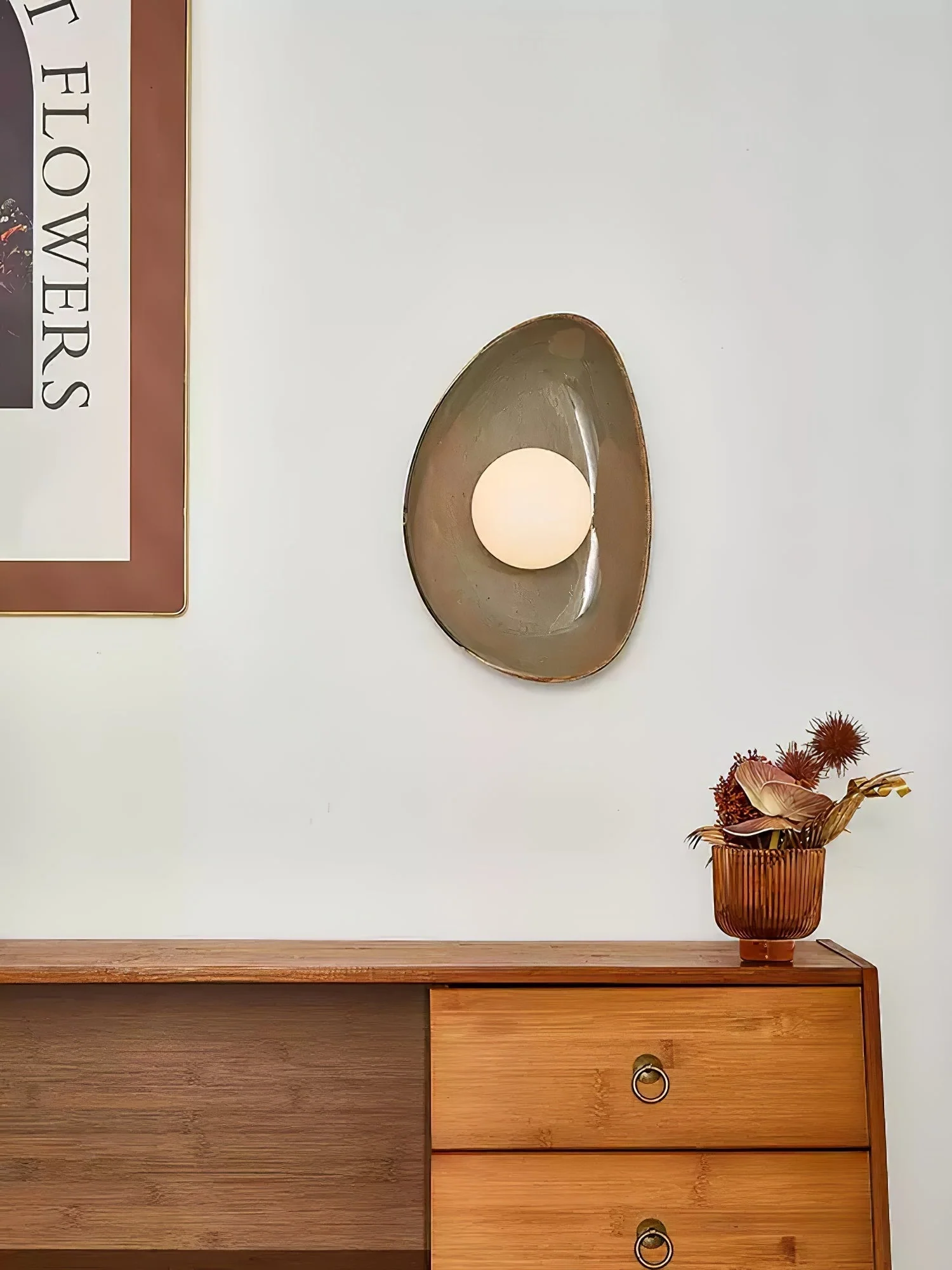 Ertalila Elegance Pebble Disc Ceramics Wall Light - Image 3