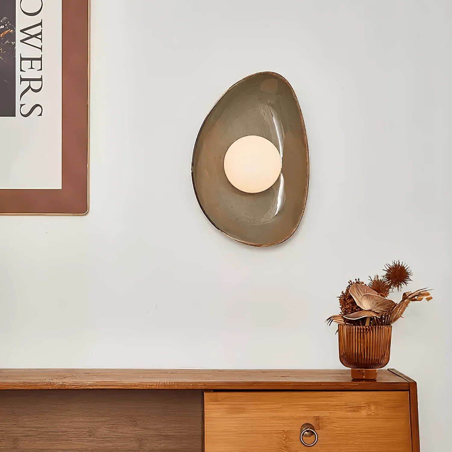 Ertalila Elegance Pebble Disc Ceramics Wall Light - Image 8
