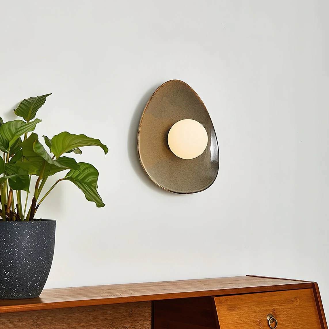 Ertalila Elegance Pebble Disc Ceramics Wall Light - Image 9