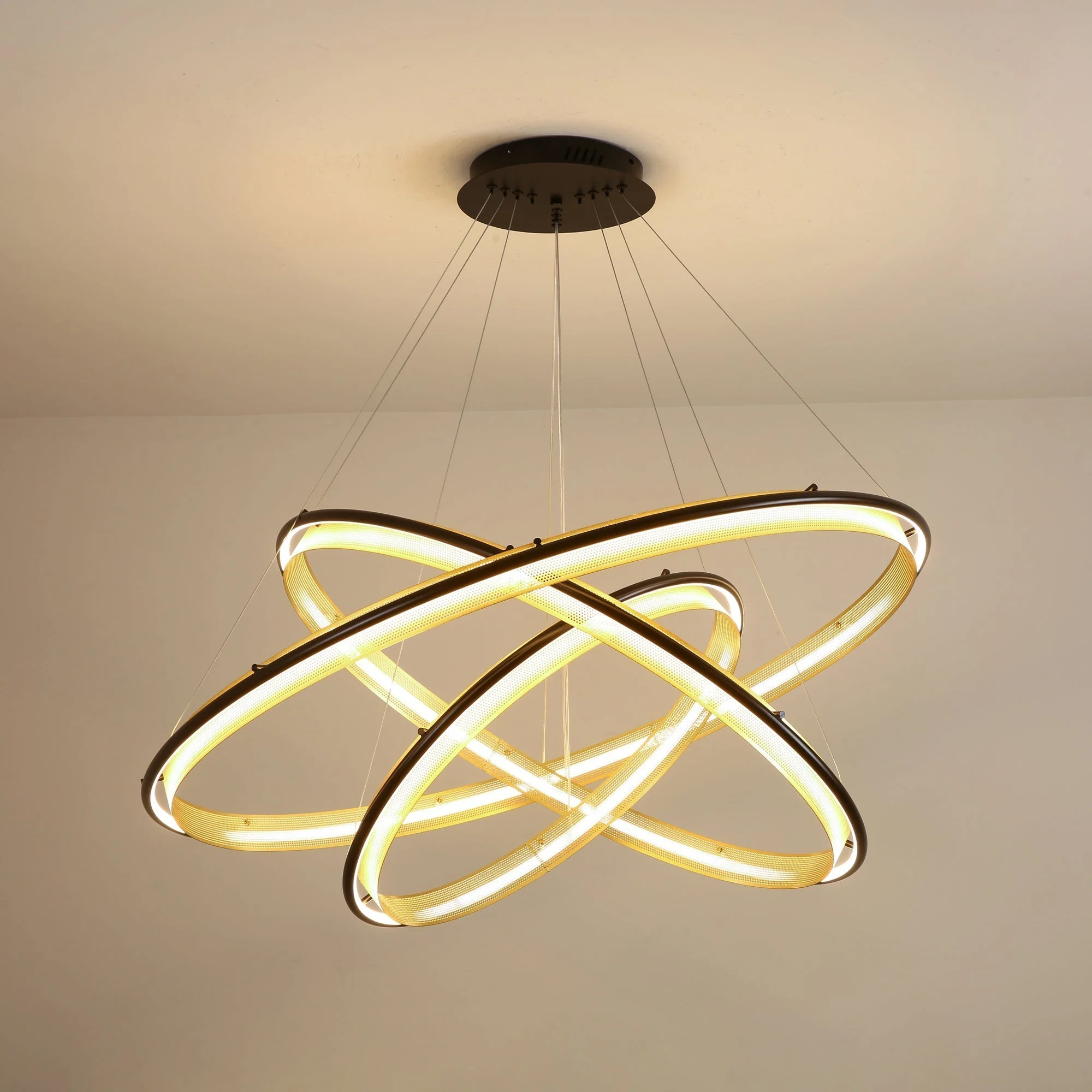 Erveliel Modern Minimalist LED Round Chandelier - Image 20