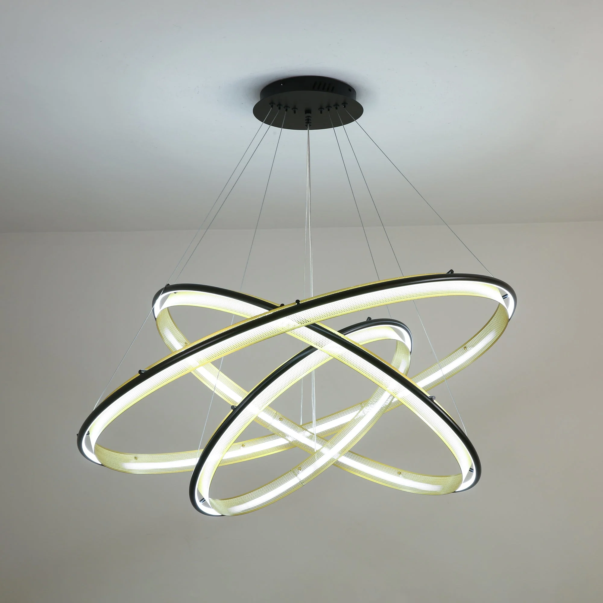 Erveliel Modern Minimalist LED Round Chandelier - Image 21