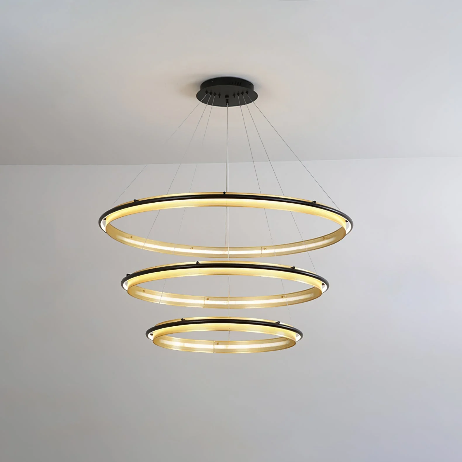 Erveliel Modern Minimalist LED Round Chandelier - Image 29
