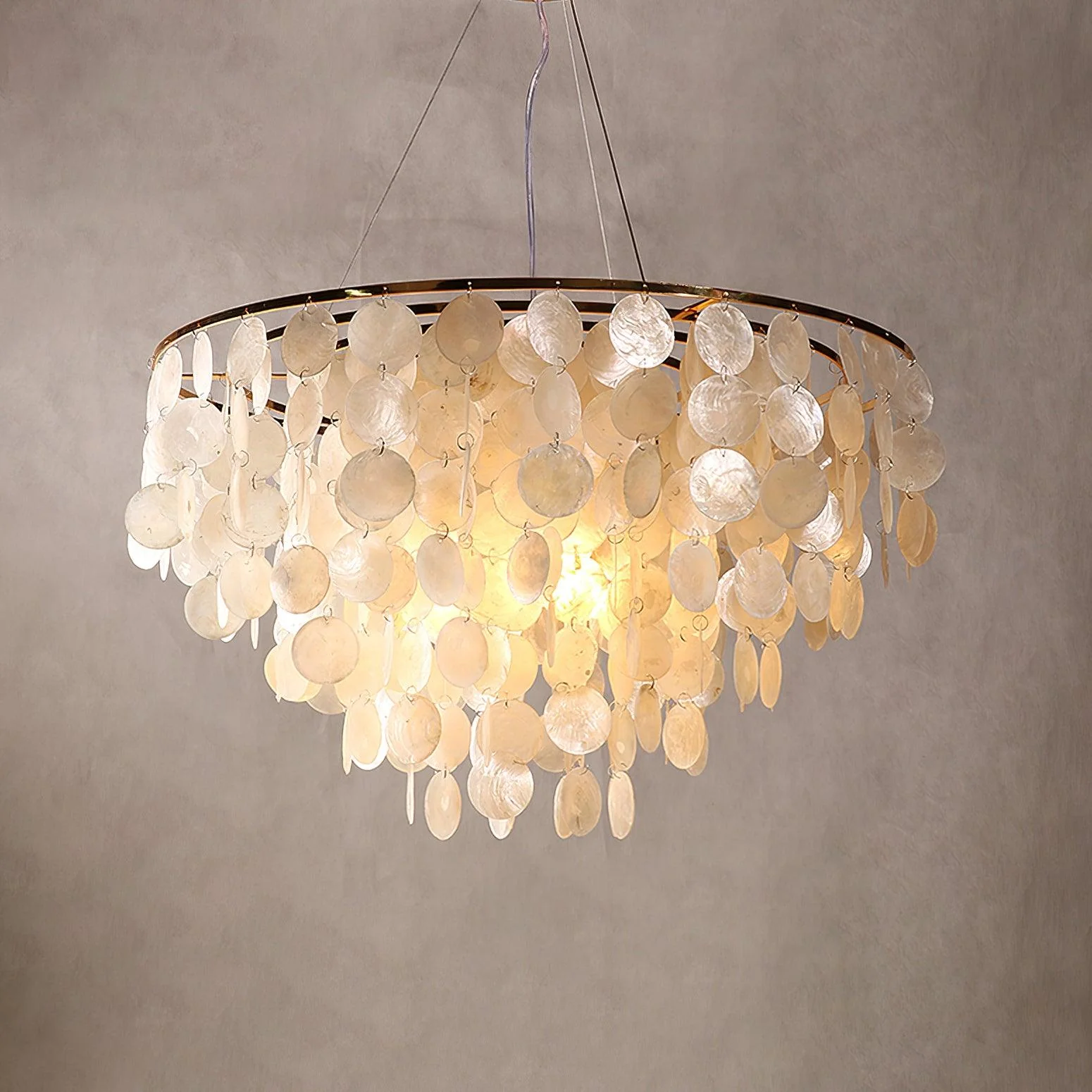 Esileth Postmodern Luxury Shell Wind Chime Chandelier - Image 28