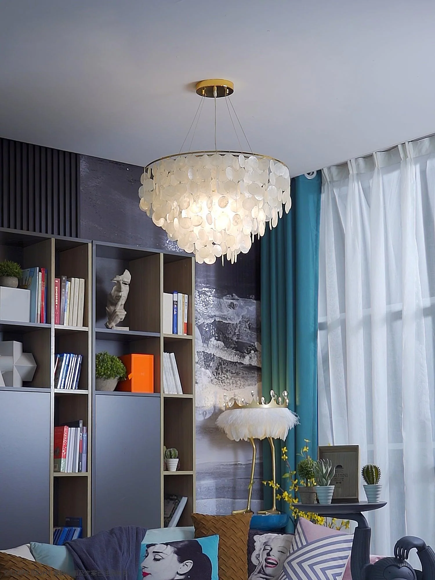 Esileth Postmodern Luxury Shell Wind Chime Chandelier - Image 39
