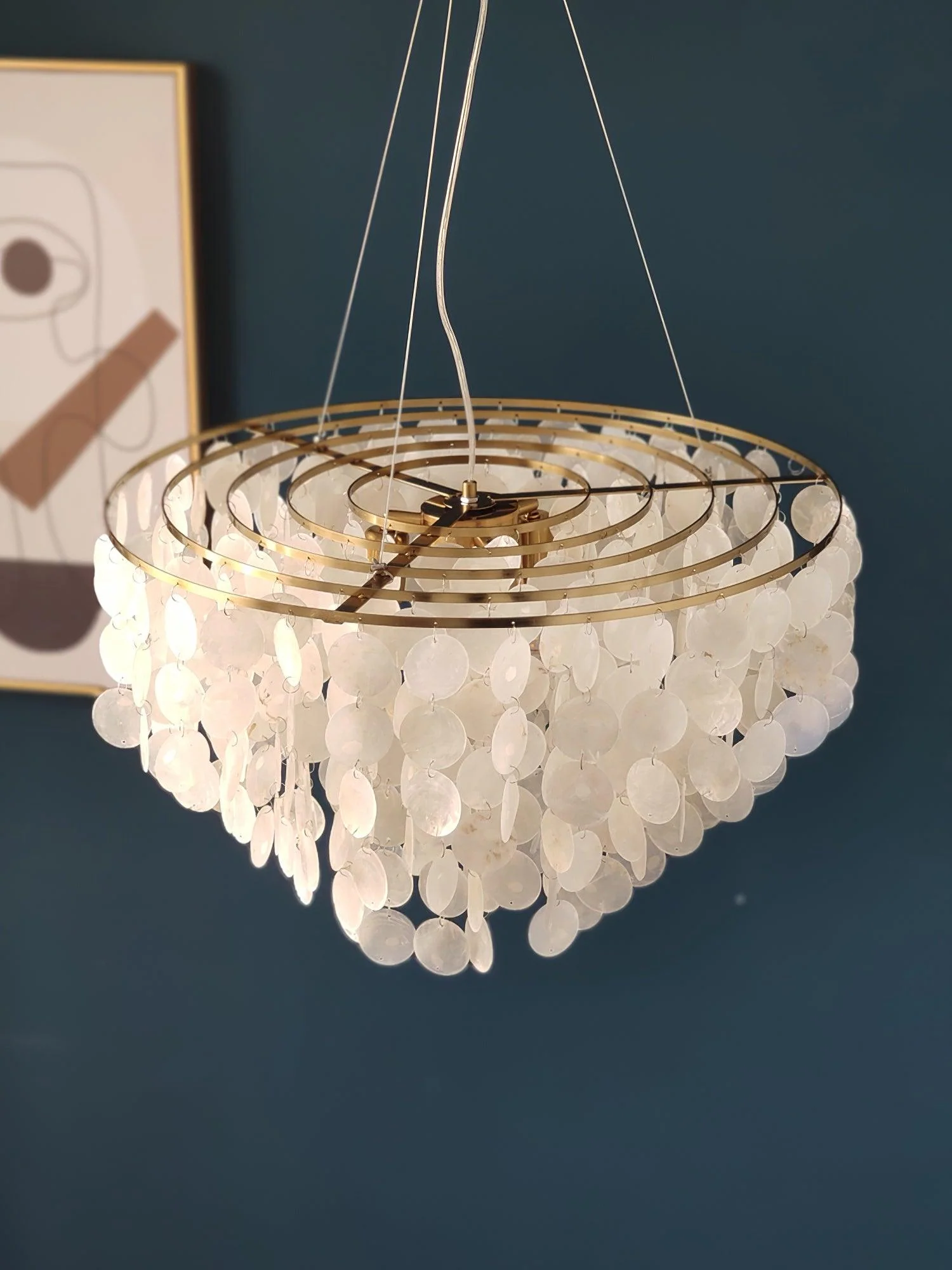 Esileth Postmodern Luxury Shell Wind Chime Chandelier - Image 7
