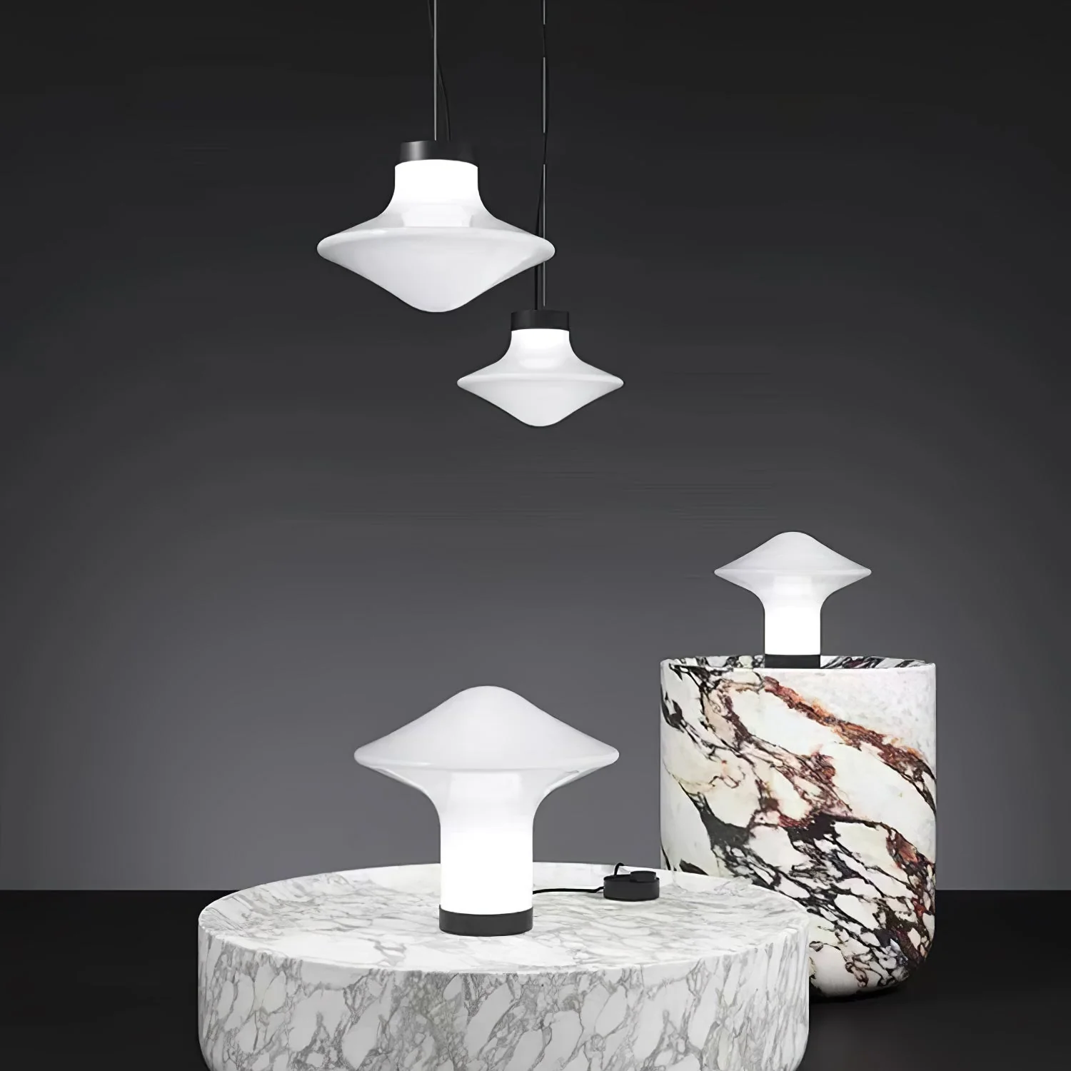 Esoleth Premium Nordic Art Glass Pendant Lamp - Image 3