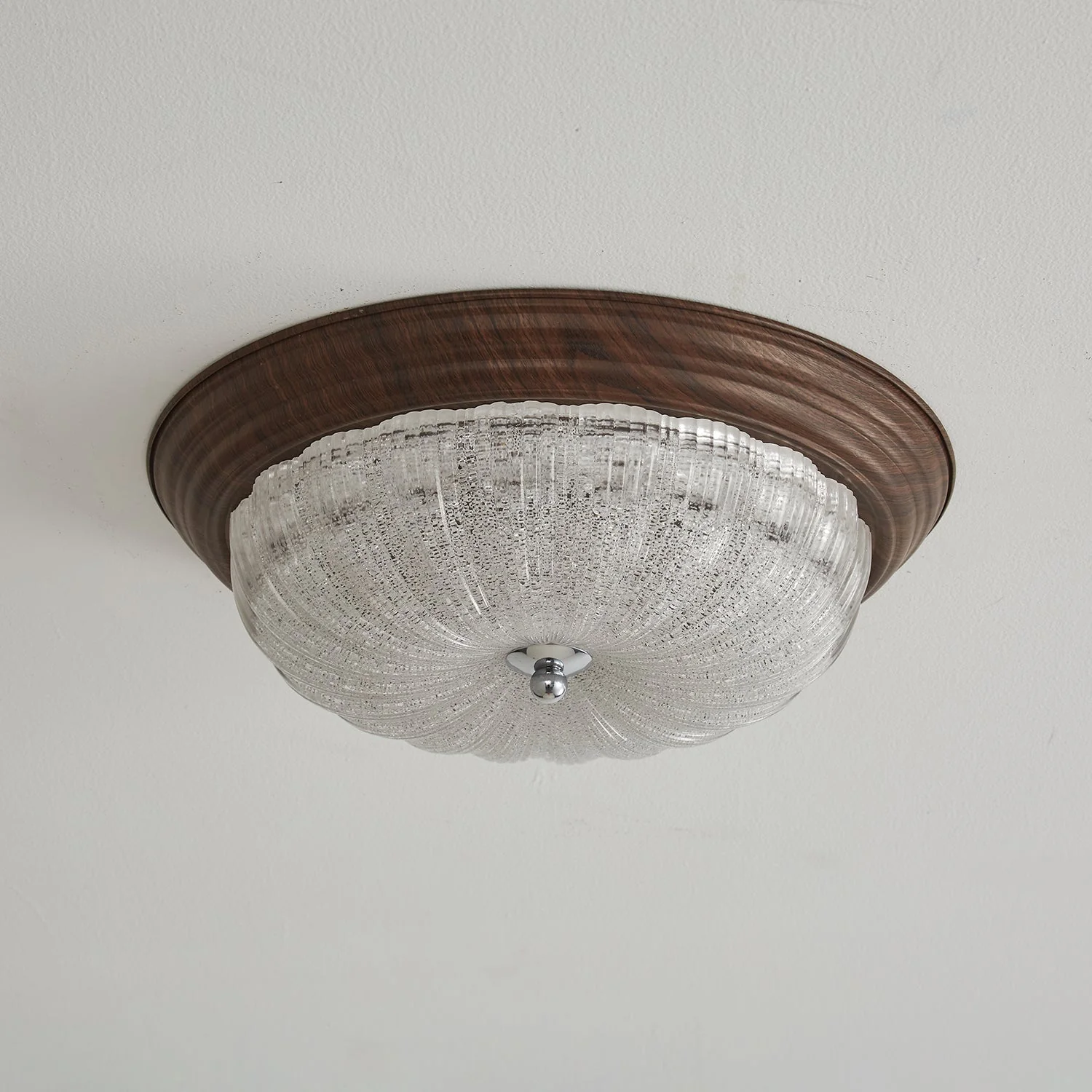 Esorila Premium Elegance Walnut Glass Ceiling Light - Image 21