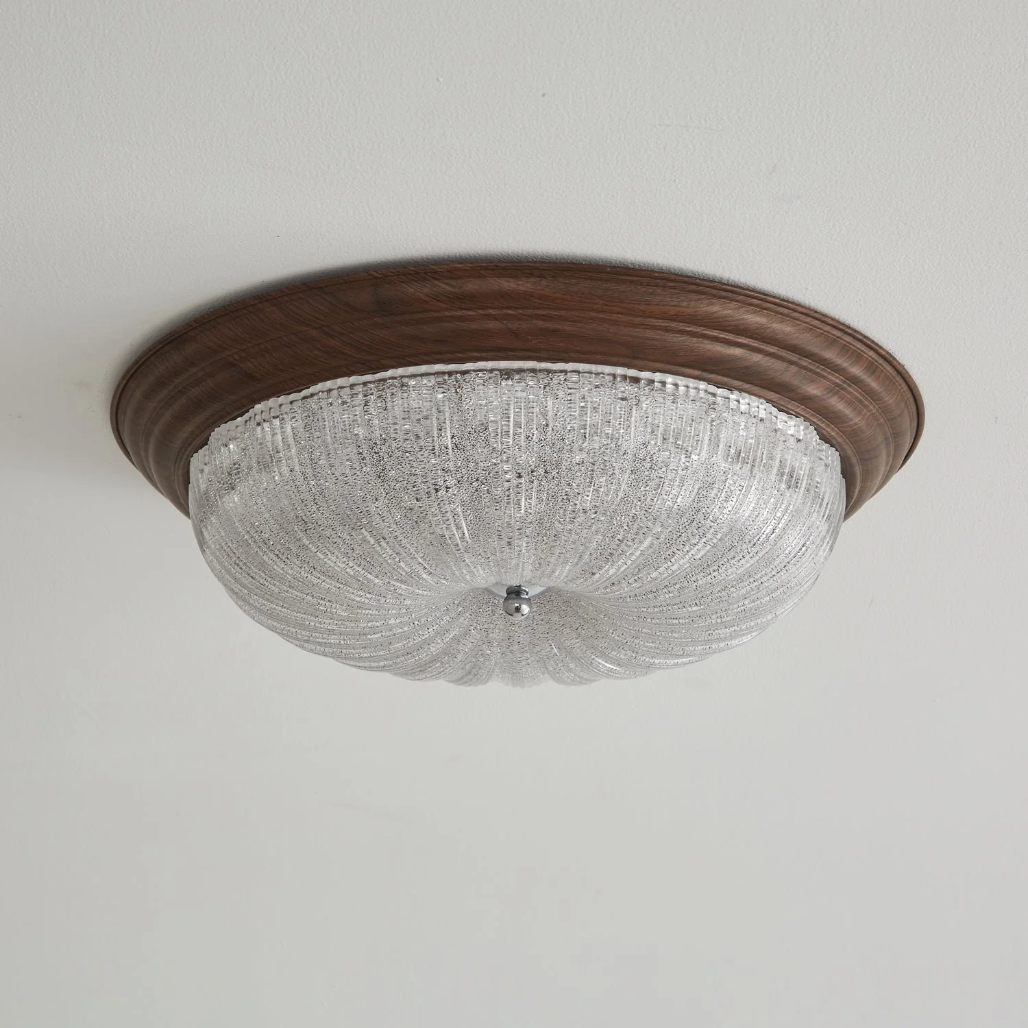 Esorila Premium Elegance Walnut Glass Ceiling Light - Image 23