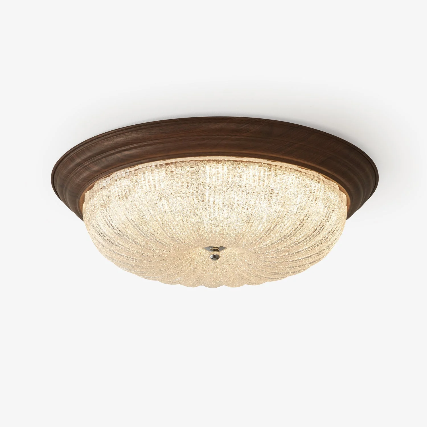 Esorila Premium Elegance Walnut Glass Ceiling Light - Image 6