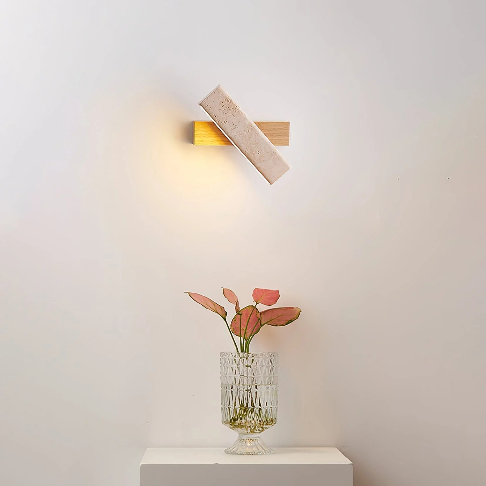 Esorora Rectangular Travertine Wall Light - Image 7