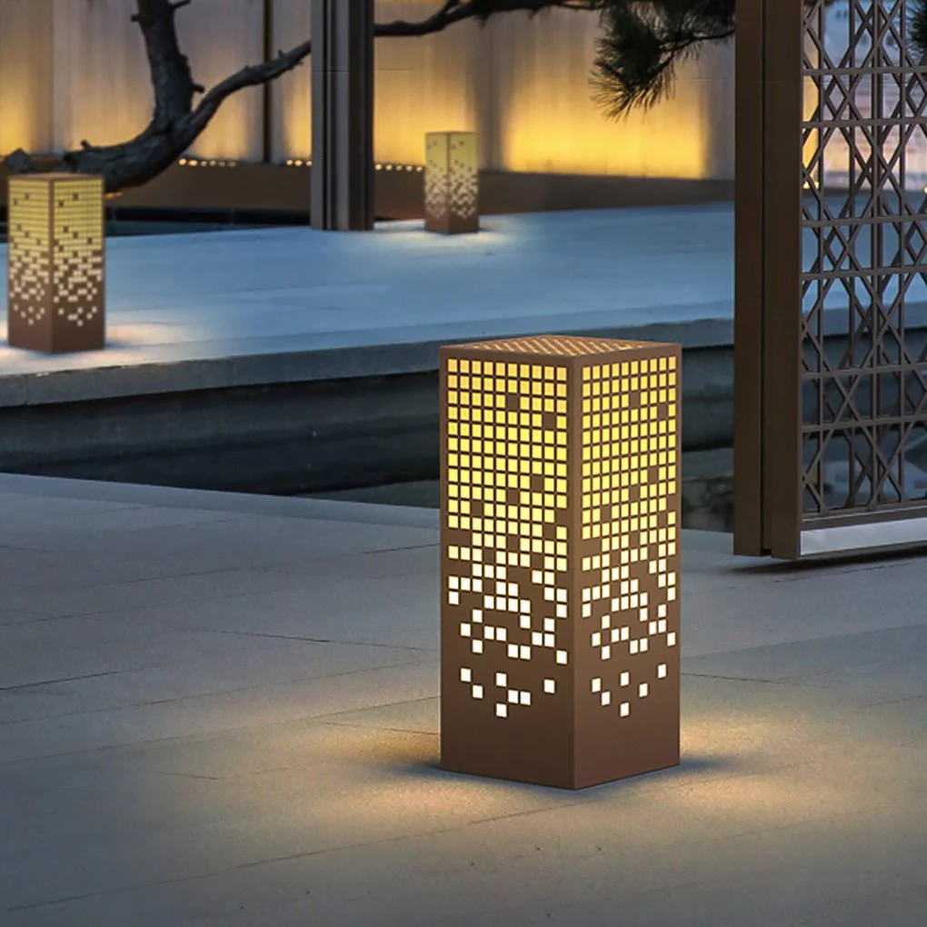 Estelle Unique Elegant Bollard Stainless Steel Outdoor Lights