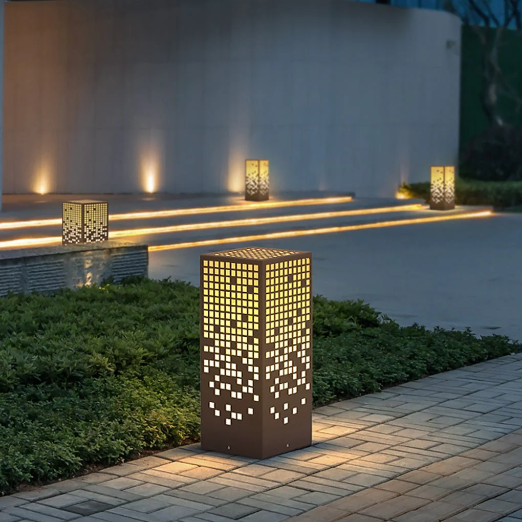 Estelle Unique Elegant Bollard Stainless Steel Outdoor Lights - Image 5