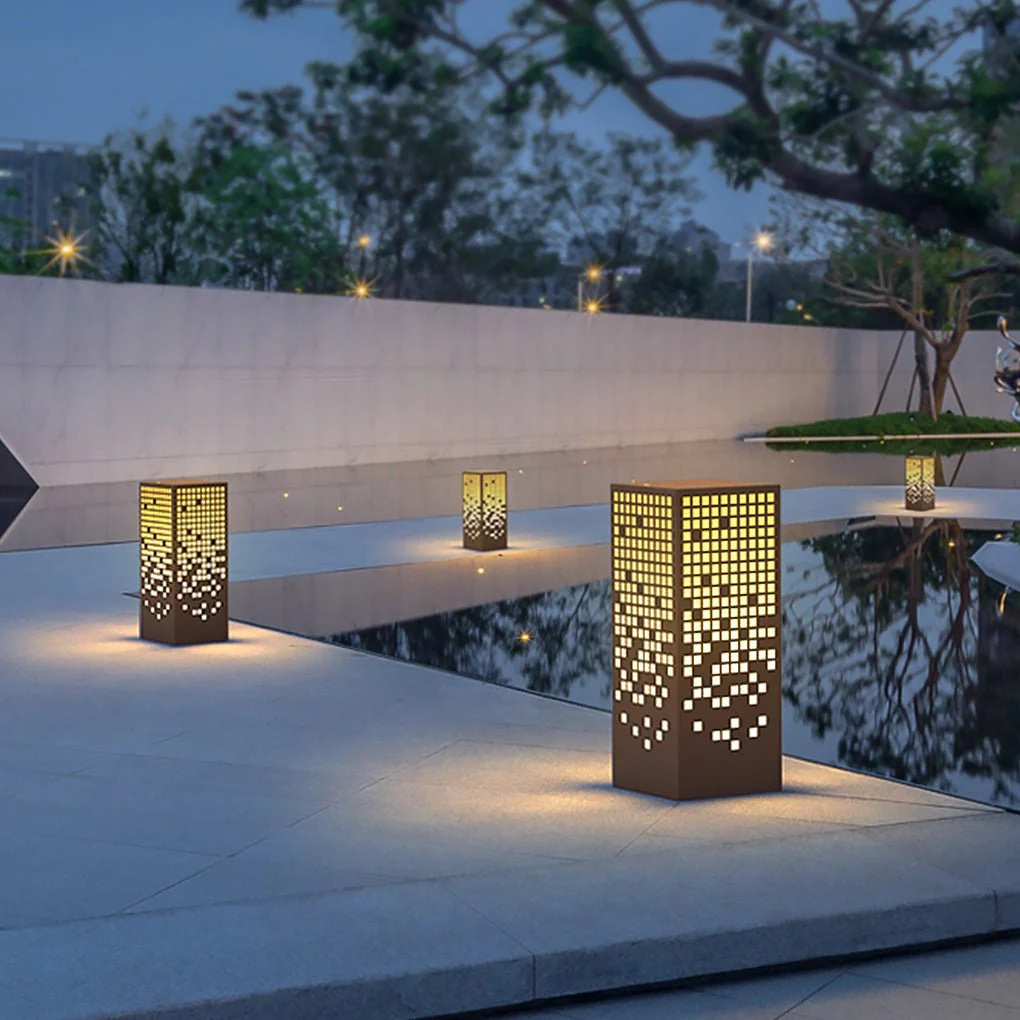 Estelle Unique Elegant Bollard Stainless Steel Outdoor Lights - Image 6