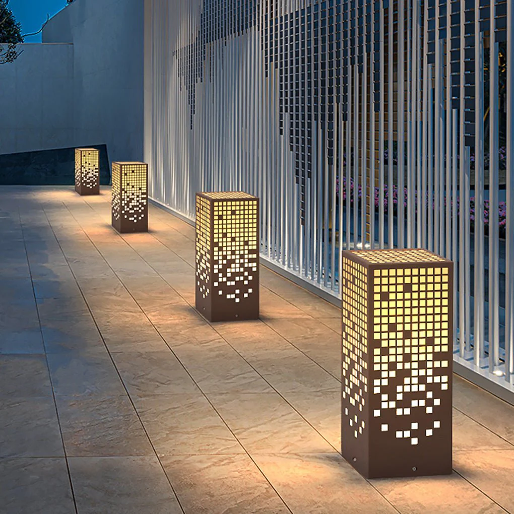Estelle Unique Elegant Bollard Stainless Steel Outdoor Lights - Image 7