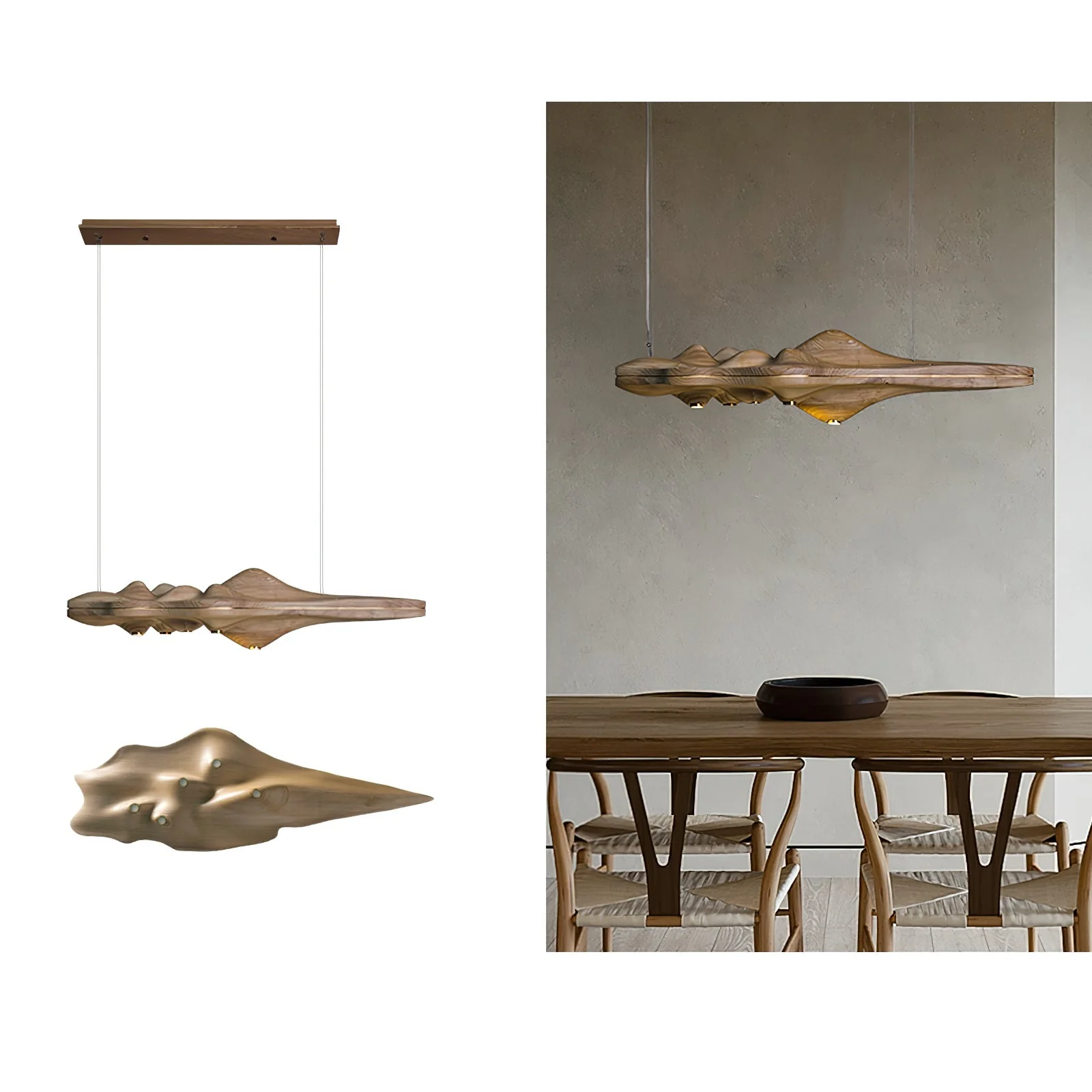 Etalyra Premium Elegance Wood Pendant Lamp - Image 22
