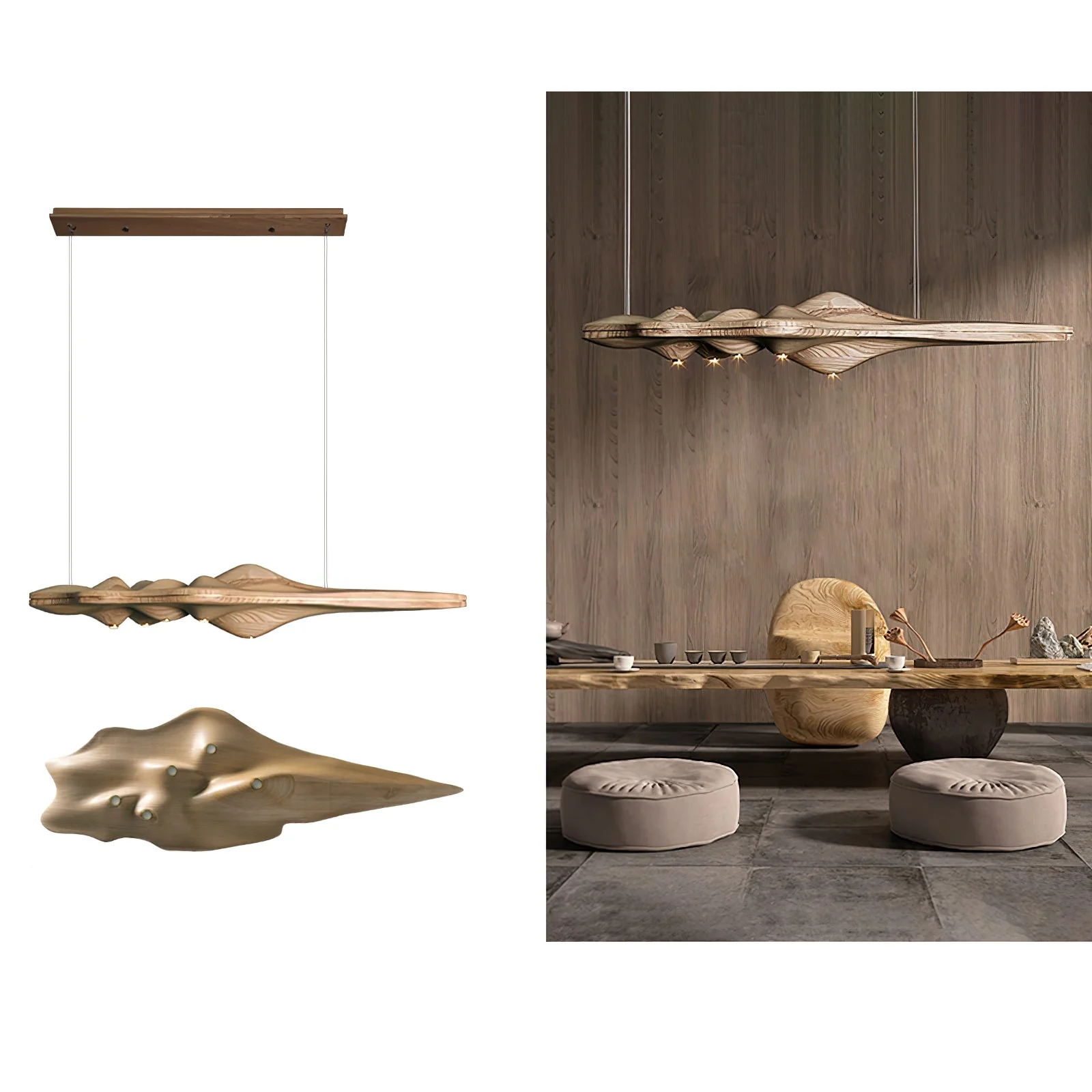 Etalyra Premium Elegance Wood Pendant Lamp - Image 27