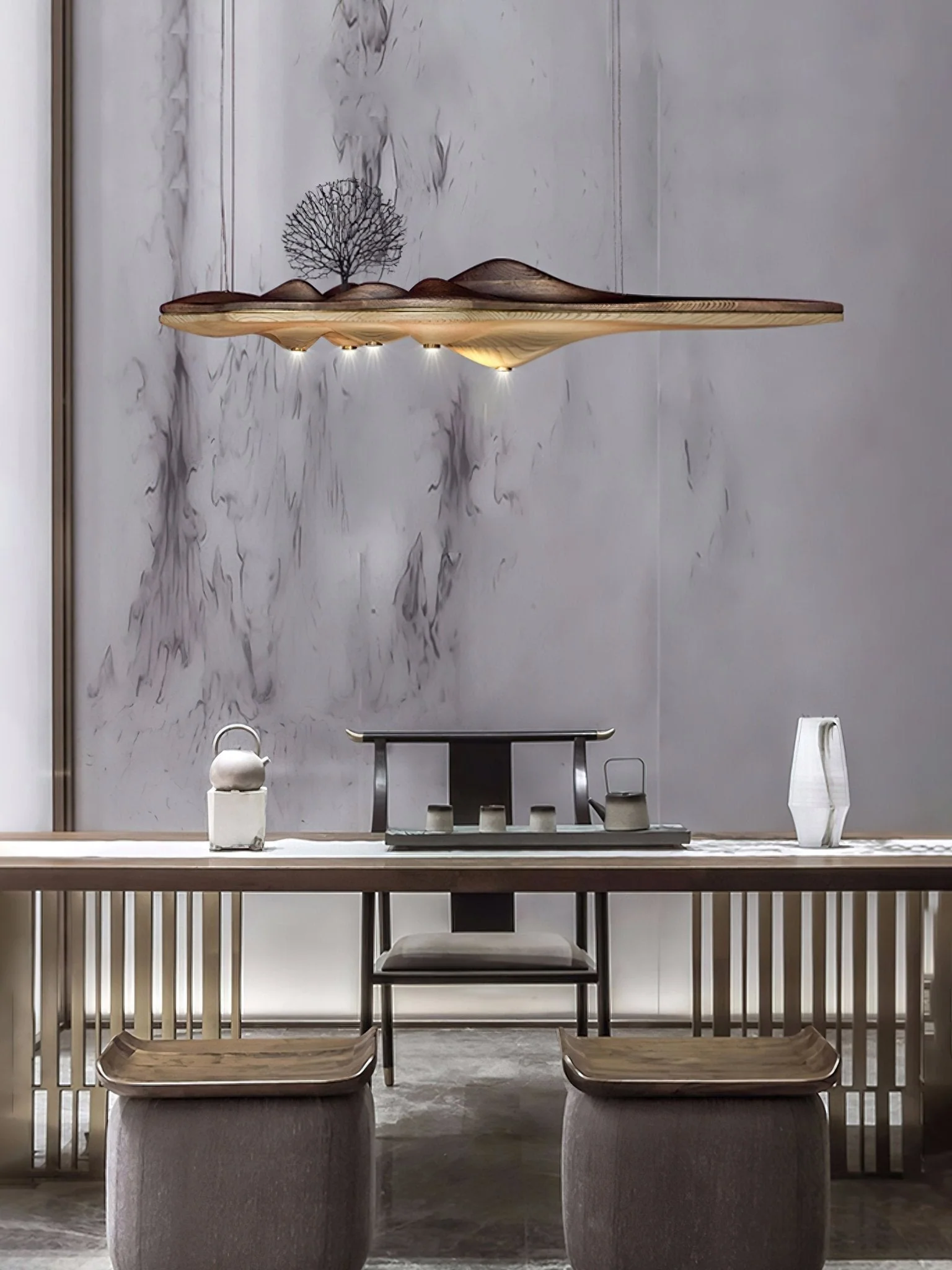 Etalyra Premium Elegance Wood Pendant Lamp - Image 4