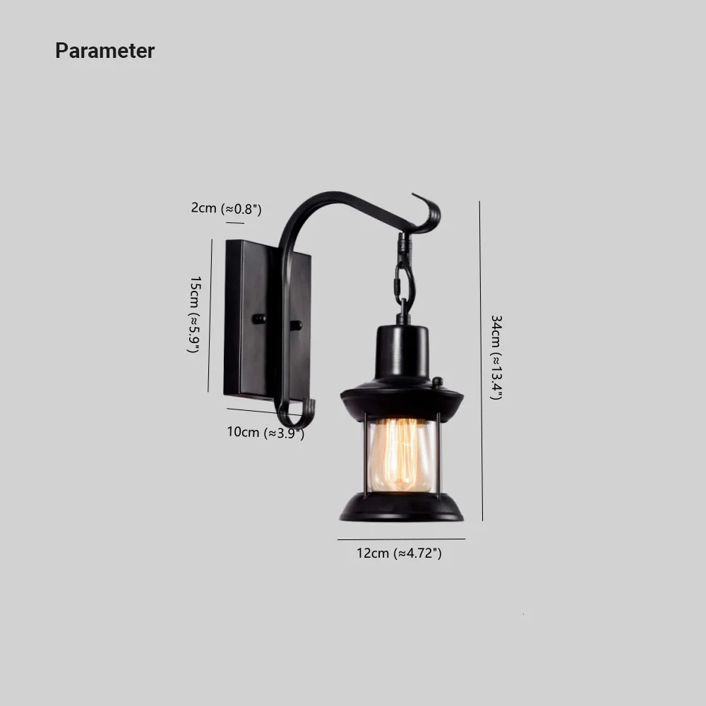 Etra Industrial Style Indoor Retro Wall Lamp - Image 5