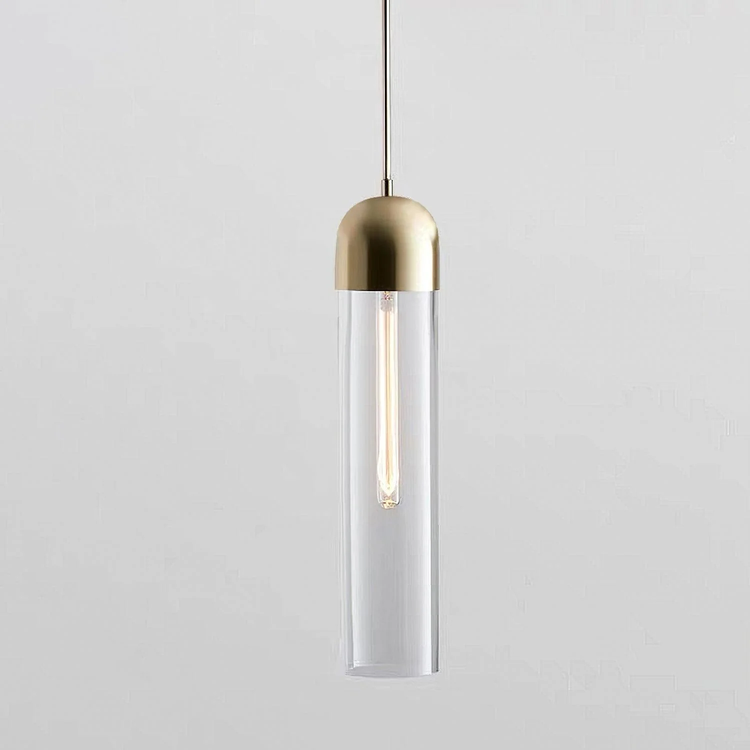 Eurcara Cylindrical Shape Glass Pendant Light - Image 3