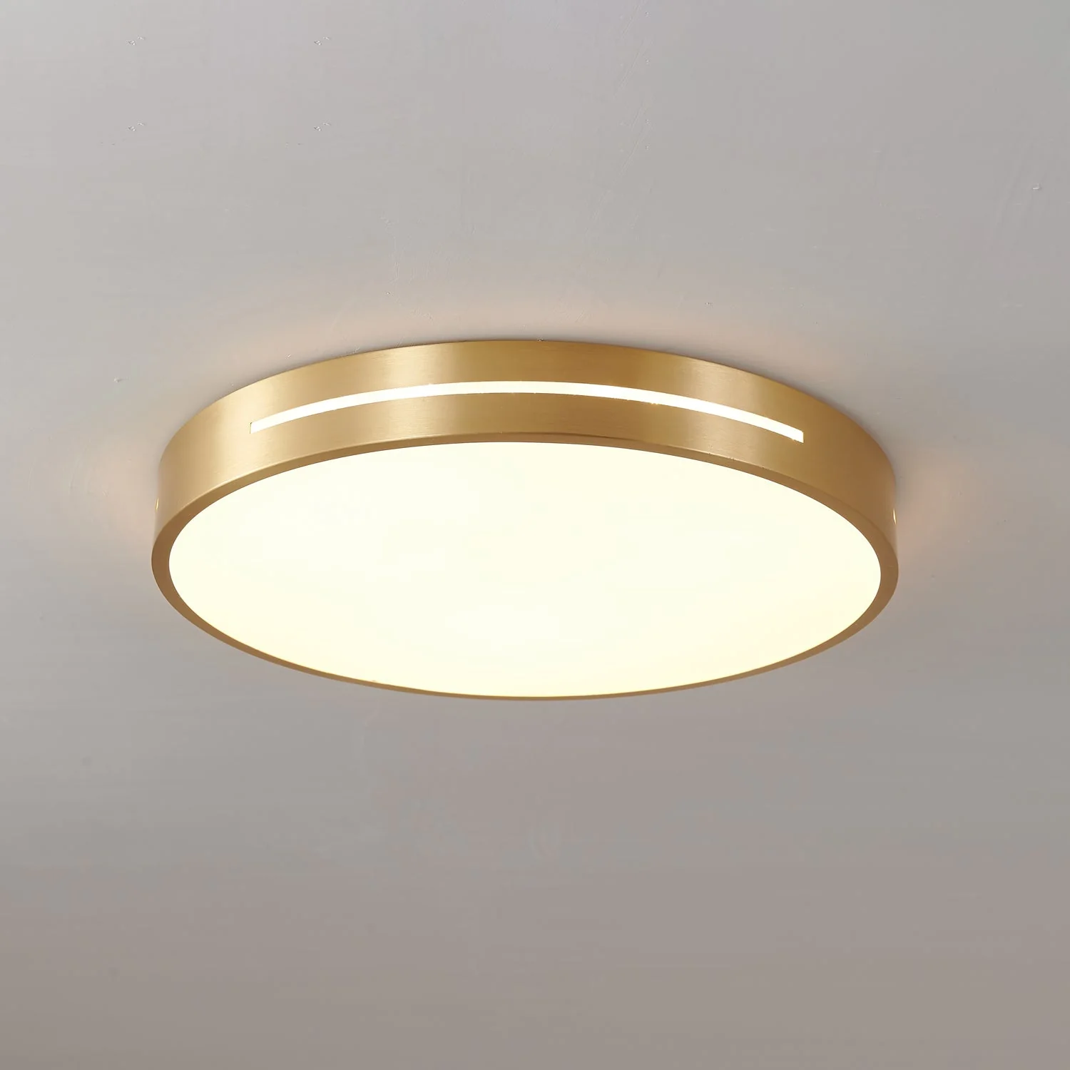 Eurcarara Modern Minimalist Brass Ceiling Light - Image 3