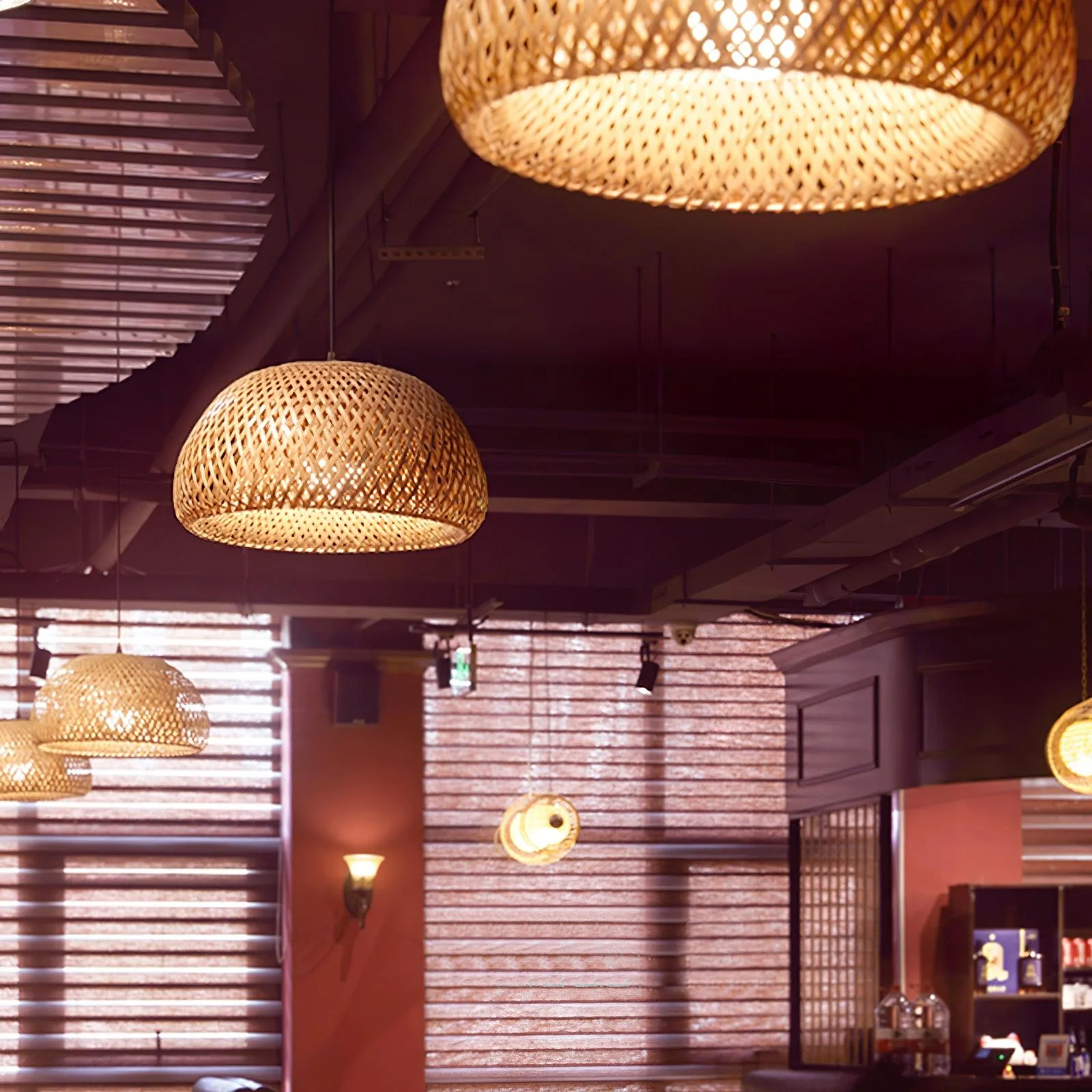 Eurnoros Unique Natural Bamboo Pendant Light - Image 2