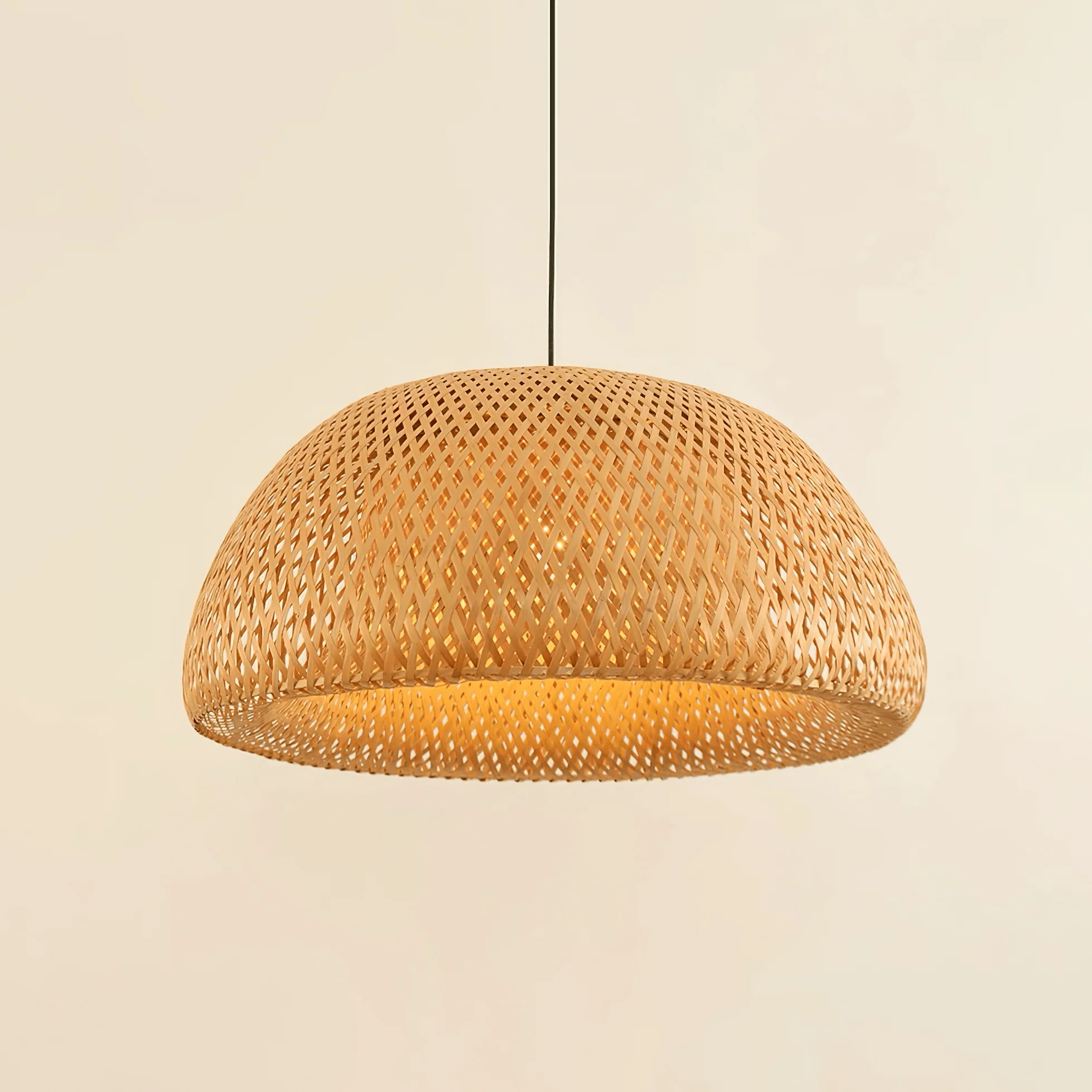 Eurnoros Unique Natural Bamboo Pendant Light - Image 5