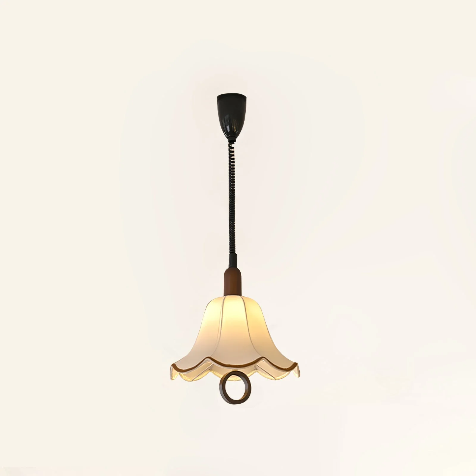 Eurvaryra Classic Elegance Fabric Wood Pendant Light - Image 22