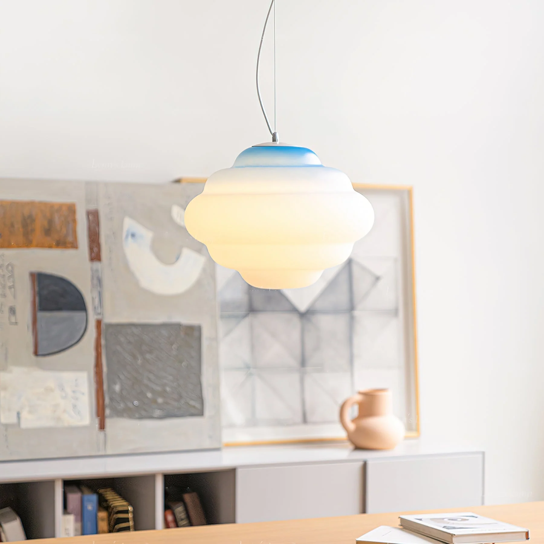 Eurvenara Premium Nordic Art Cloudy Glass Pendant Lamp - Image 12