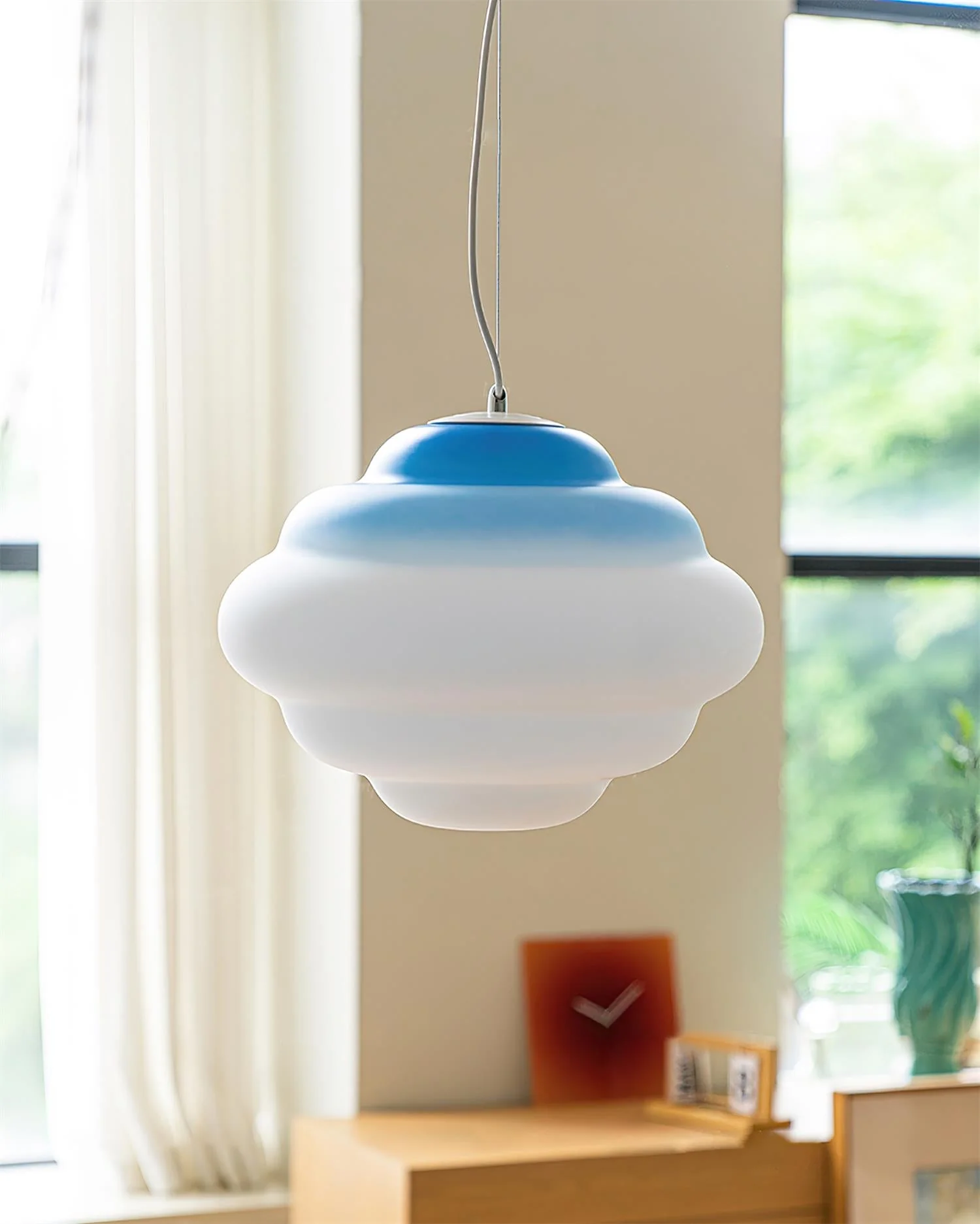 Eurvenara Premium Nordic Art Cloudy Glass Pendant Lamp - Image 15