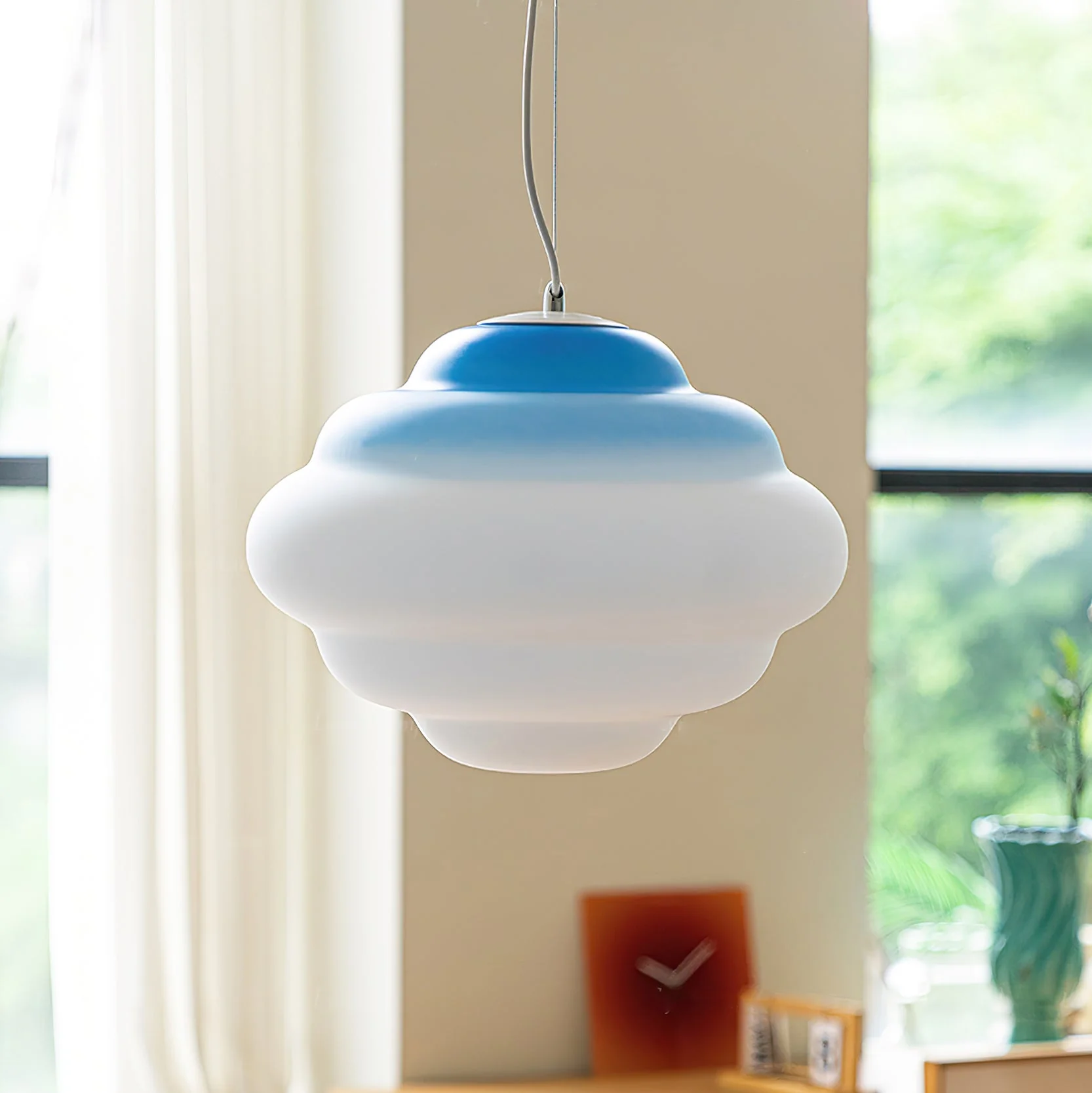 Eurvenara Premium Nordic Art Cloudy Glass Pendant Lamp - Image 23