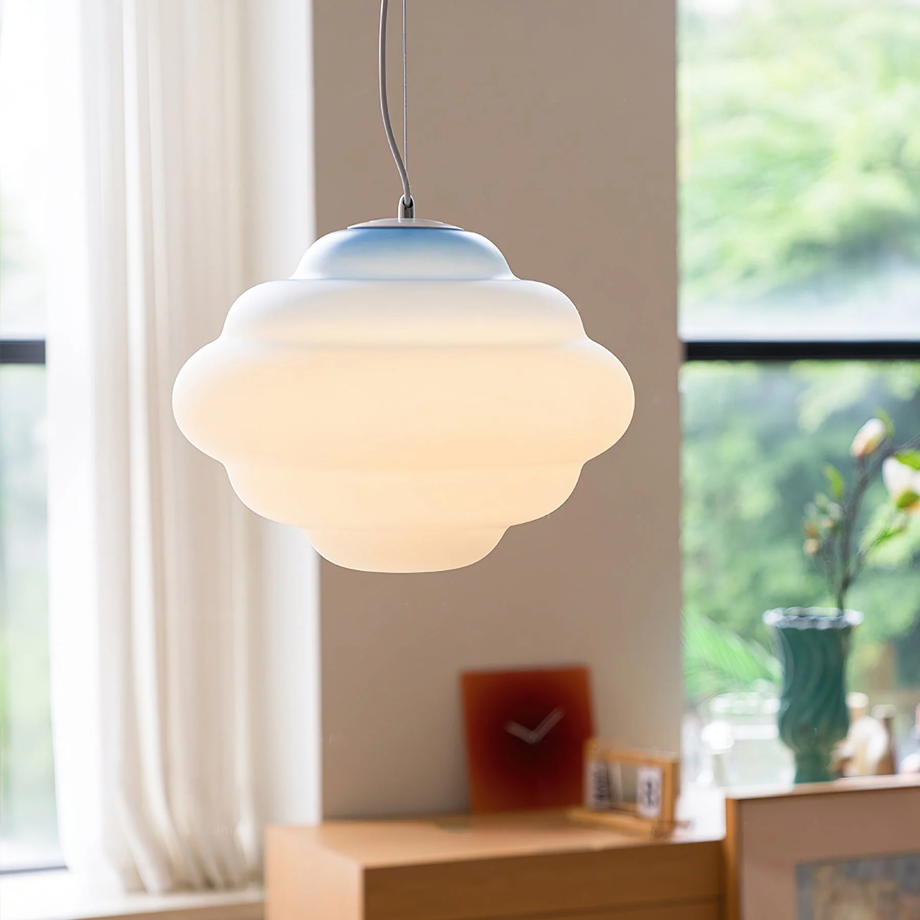 Eurvenara Premium Nordic Art Cloudy Glass Pendant Lamp - Image 29
