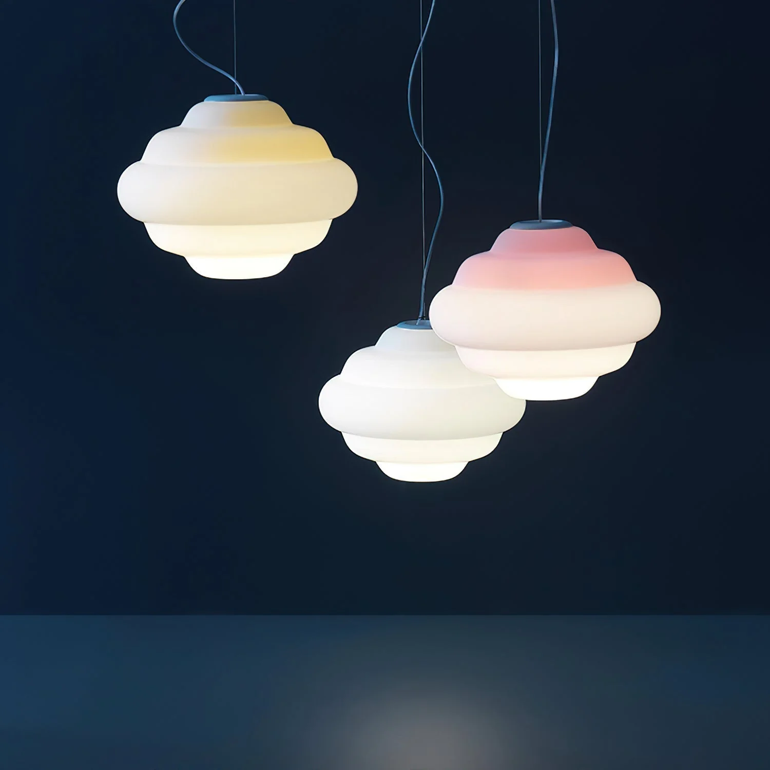 Eurvenara Premium Nordic Art Cloudy Glass Pendant Lamp - Image 3