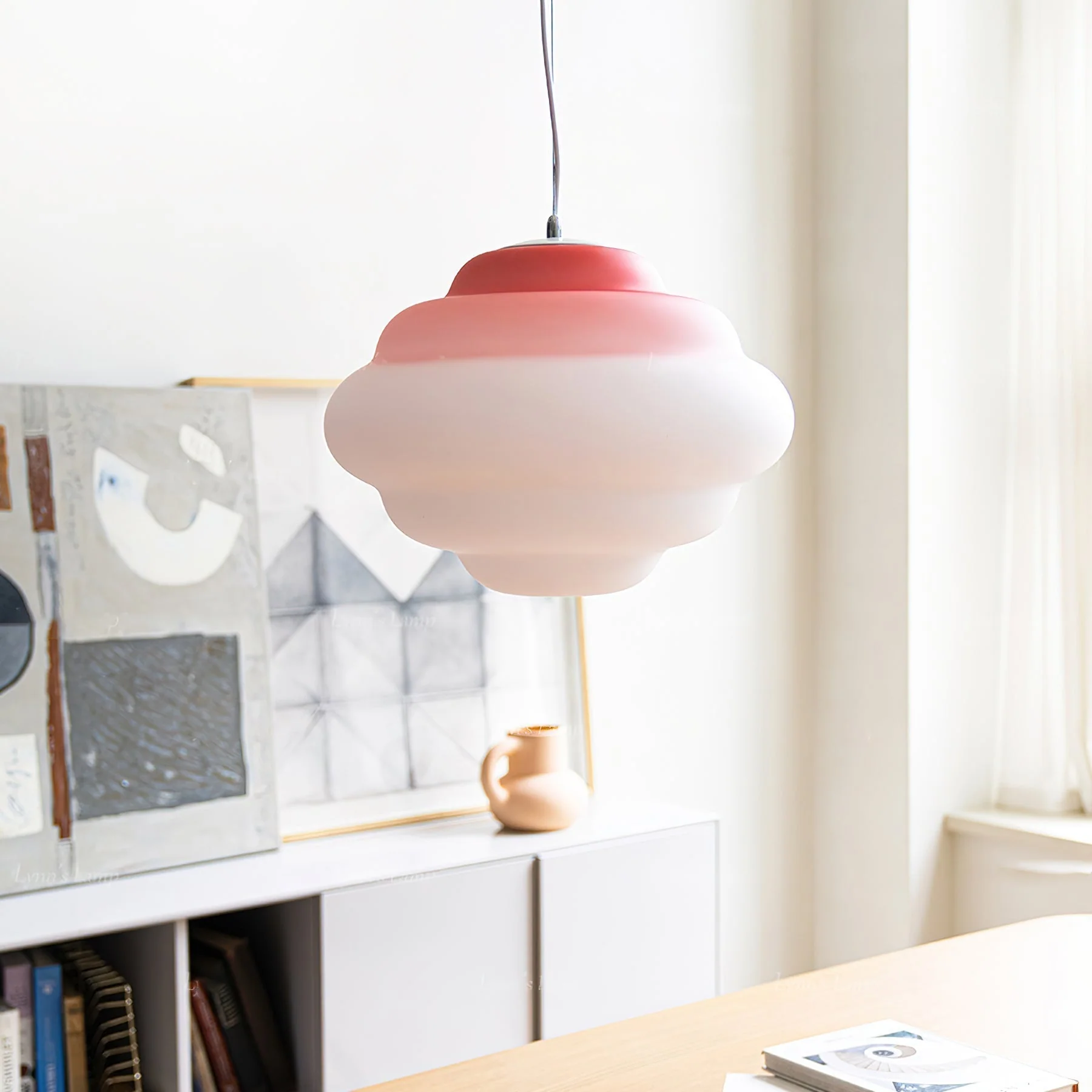 Eurvenara Premium Nordic Art Cloudy Glass Pendant Lamp - Image 35